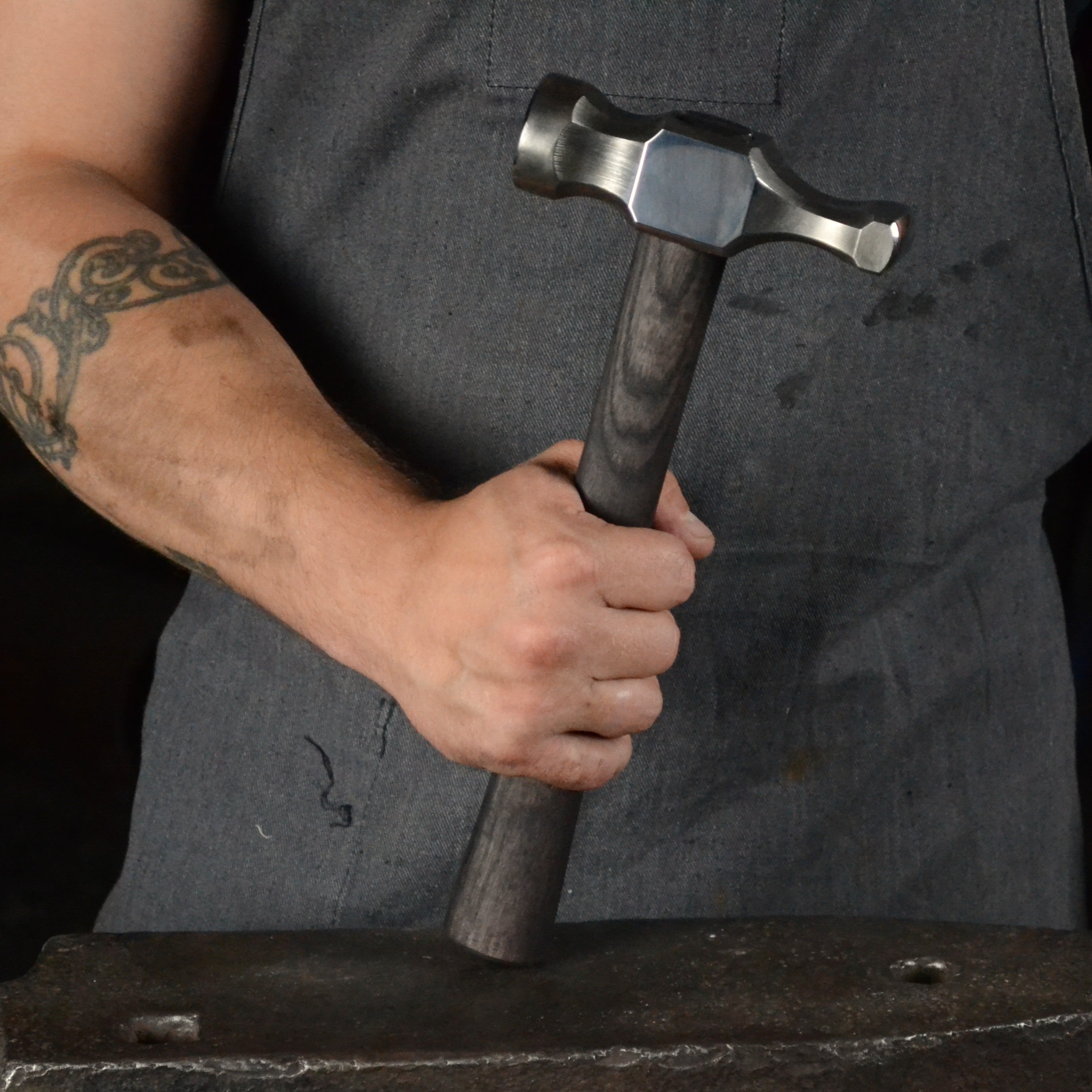 Premium Cross Peen Hammer for Blacksmiths 2 Lbs