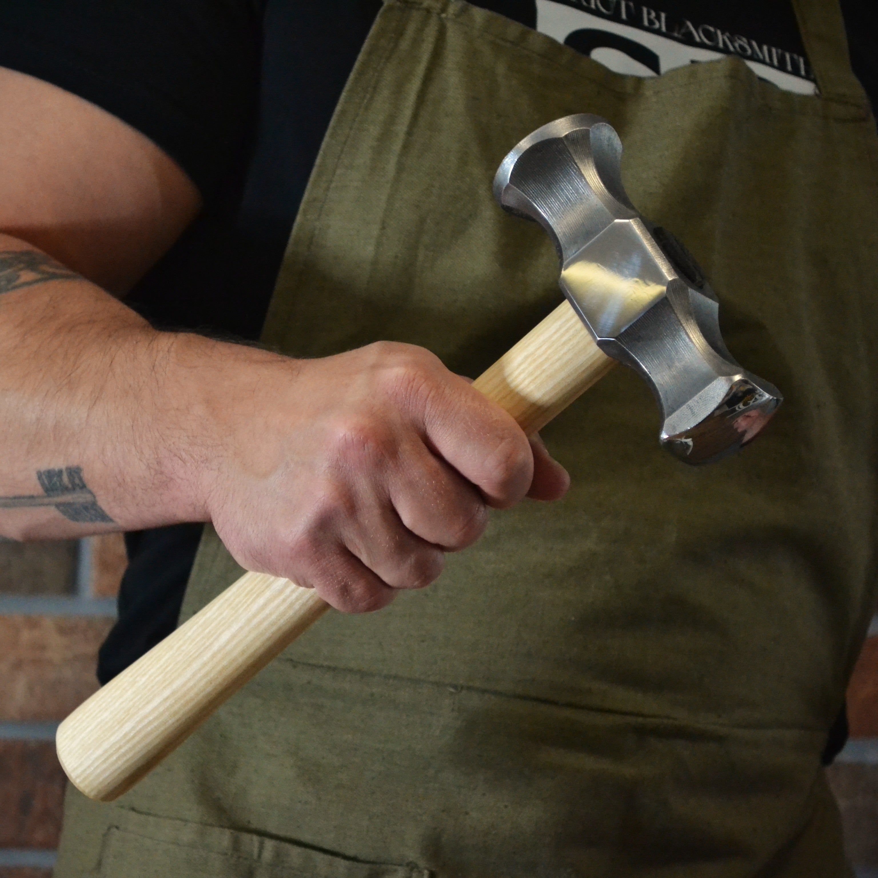 Forged Rounding Hammer for Blacksmith – AISI 1045 Steel