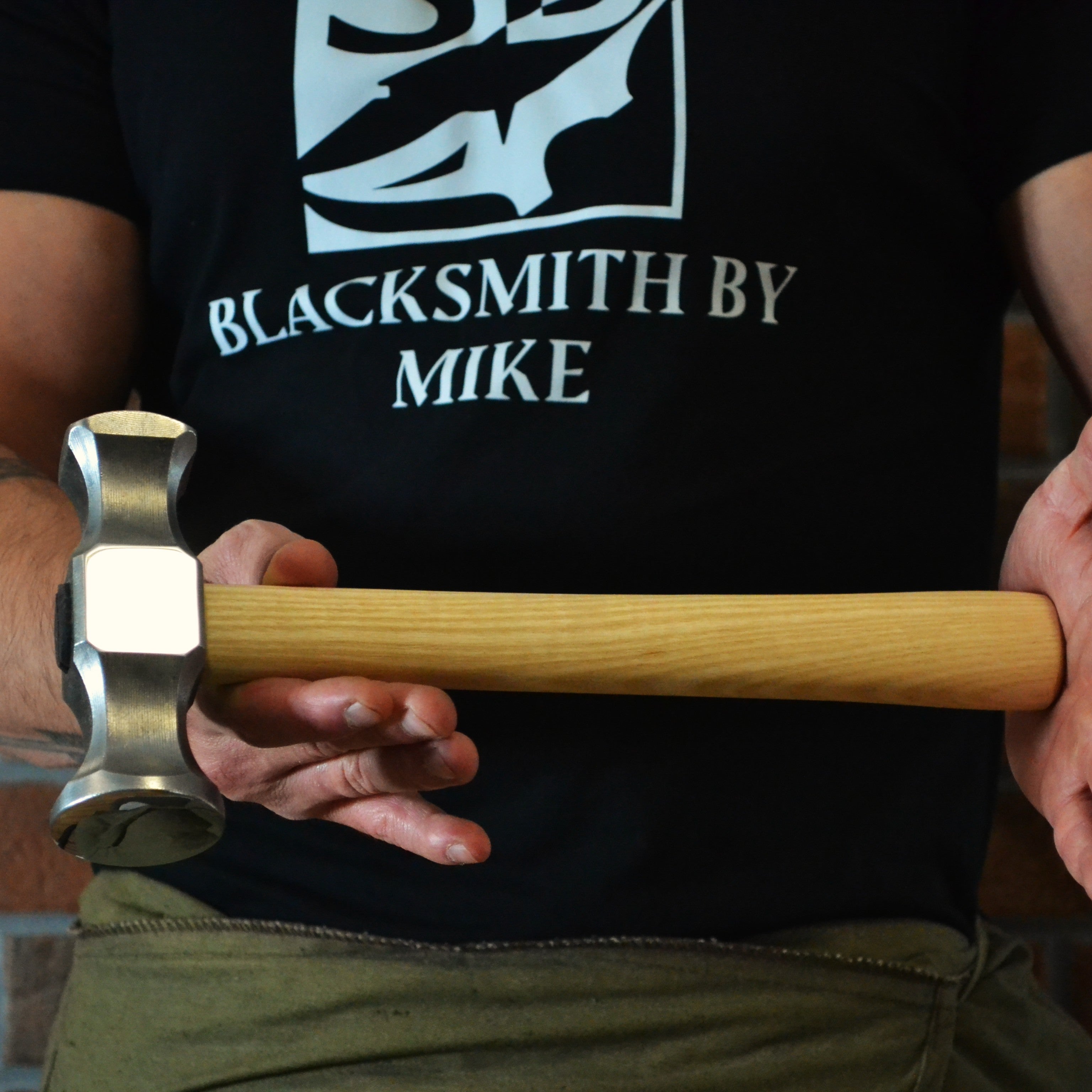 Forged Rounding Hammer for Blacksmith – AISI 1045 Steel