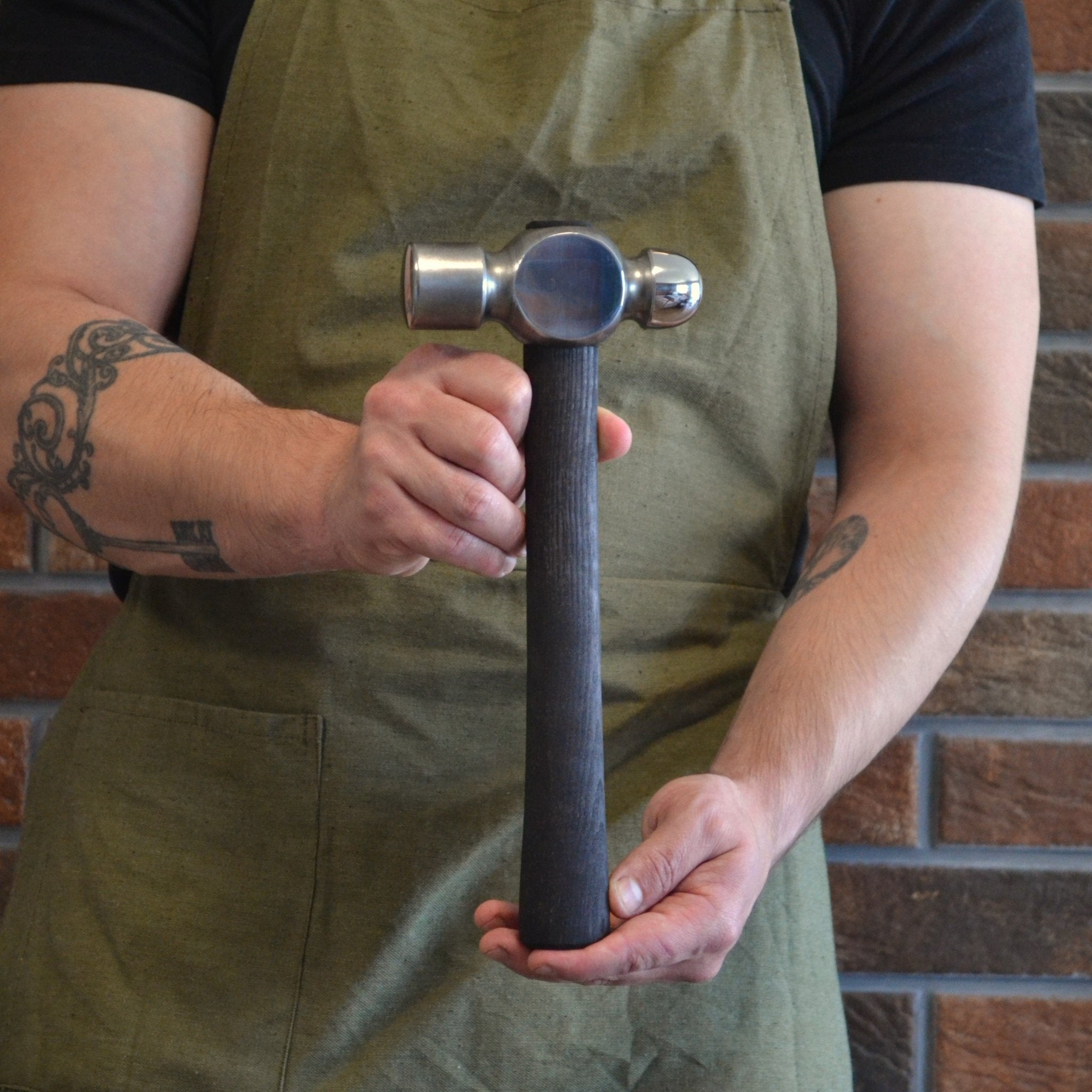 Ball-Peen Hammer with Ergonomic Ashwood Handle - StrictBlacksmith