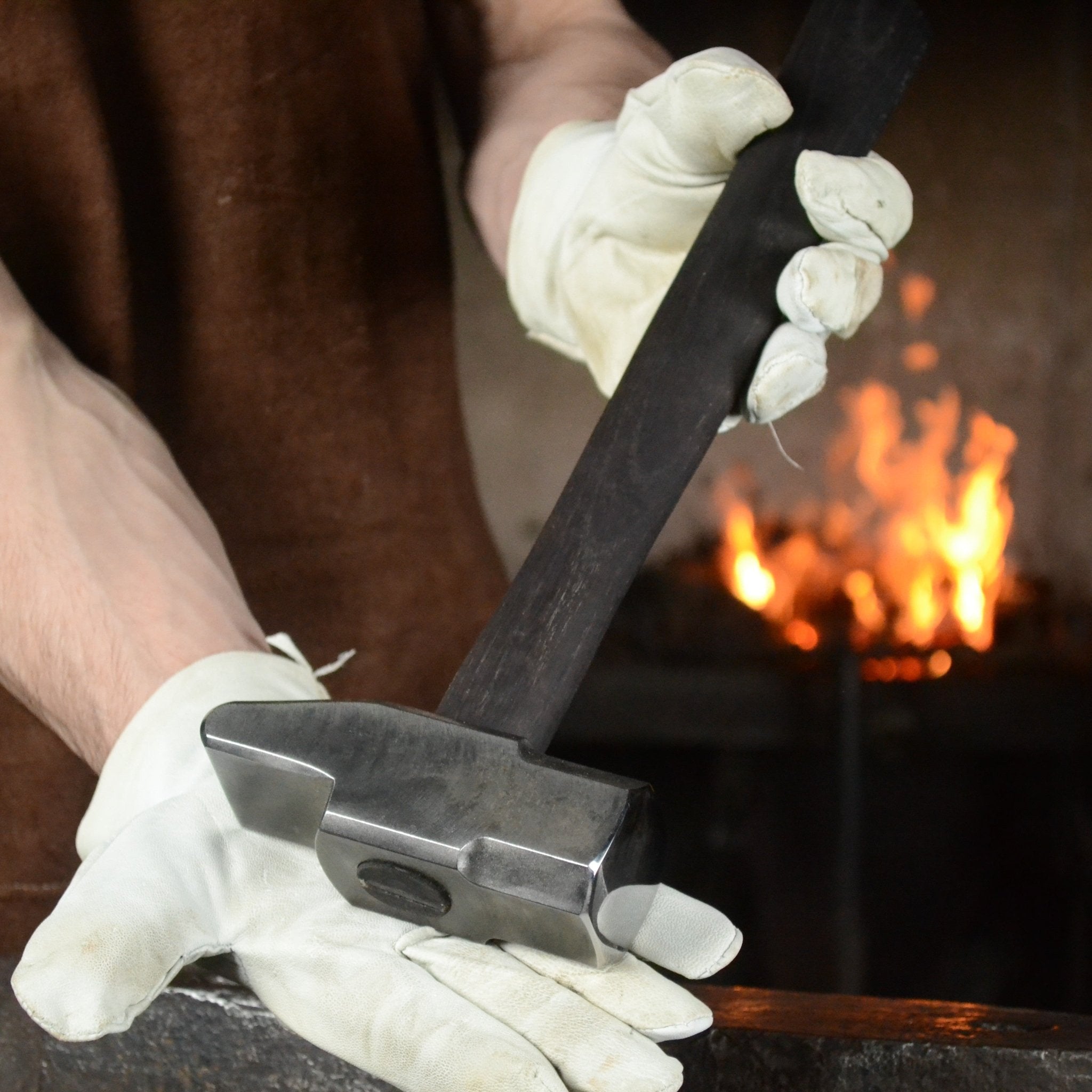Blacksmith Cross Peen Hammer – AISI 1080 High Carbon Steel – 3.44 lb (1560g) Forging Hammer – Ashwood Handle – - StrictBlacksmith