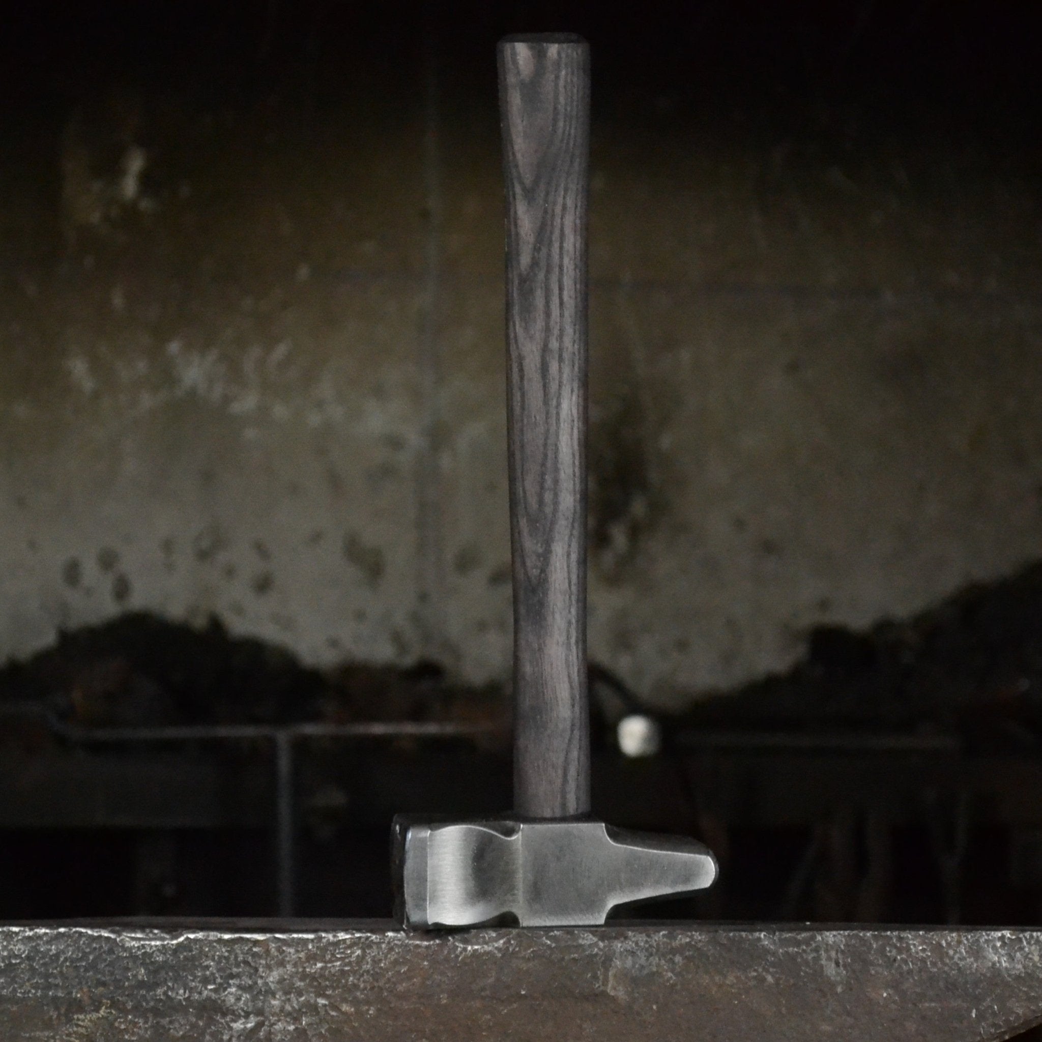Blacksmith Cross Peen Hammer – Hand Forged AISI 1080 High Carbon Steel – 3lbs – 54–55 HRC - StrictBlacksmith