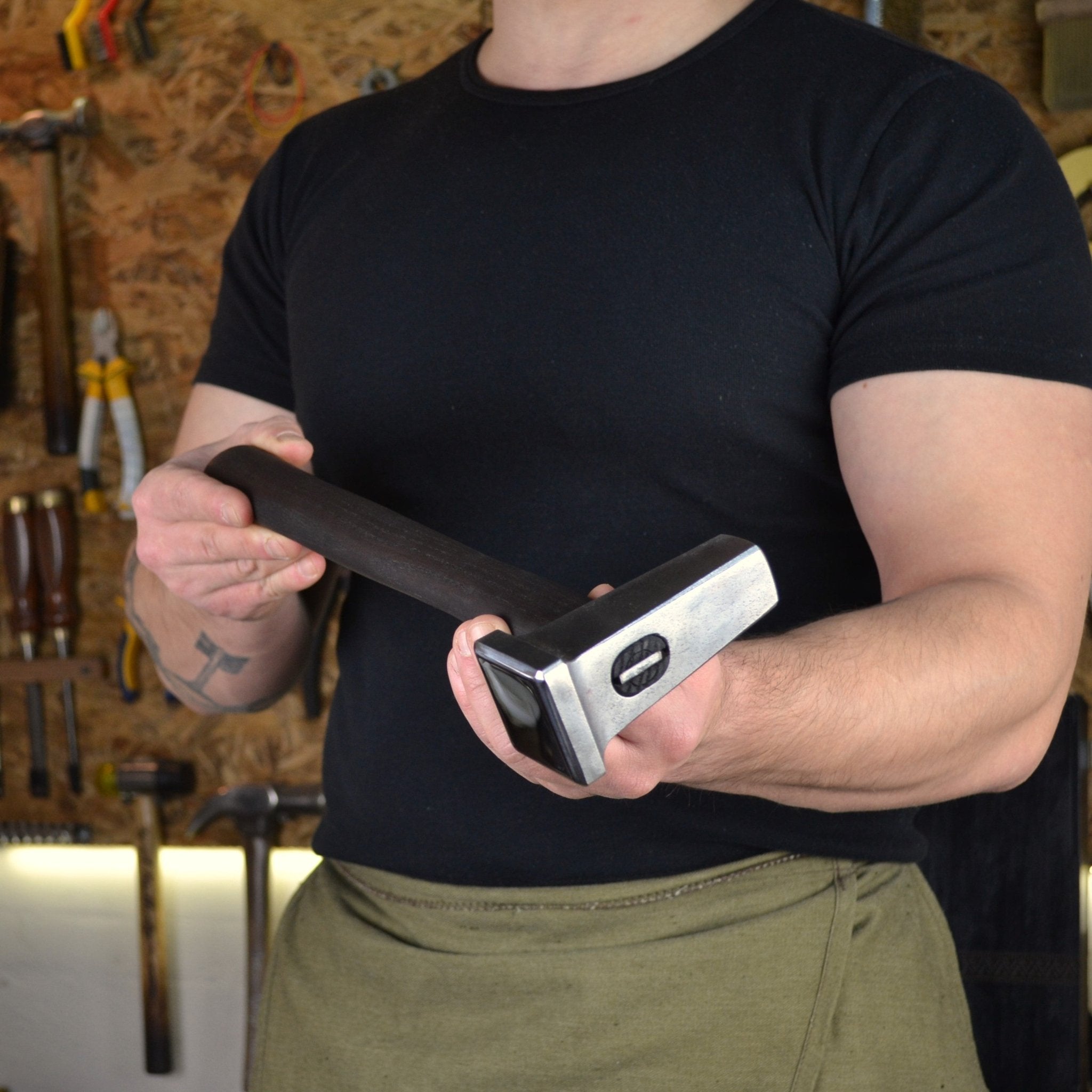 Blacksmith Hammer (Flatter) 2.5lbs – Precision Tool for Professional Forging - StrictBlacksmith