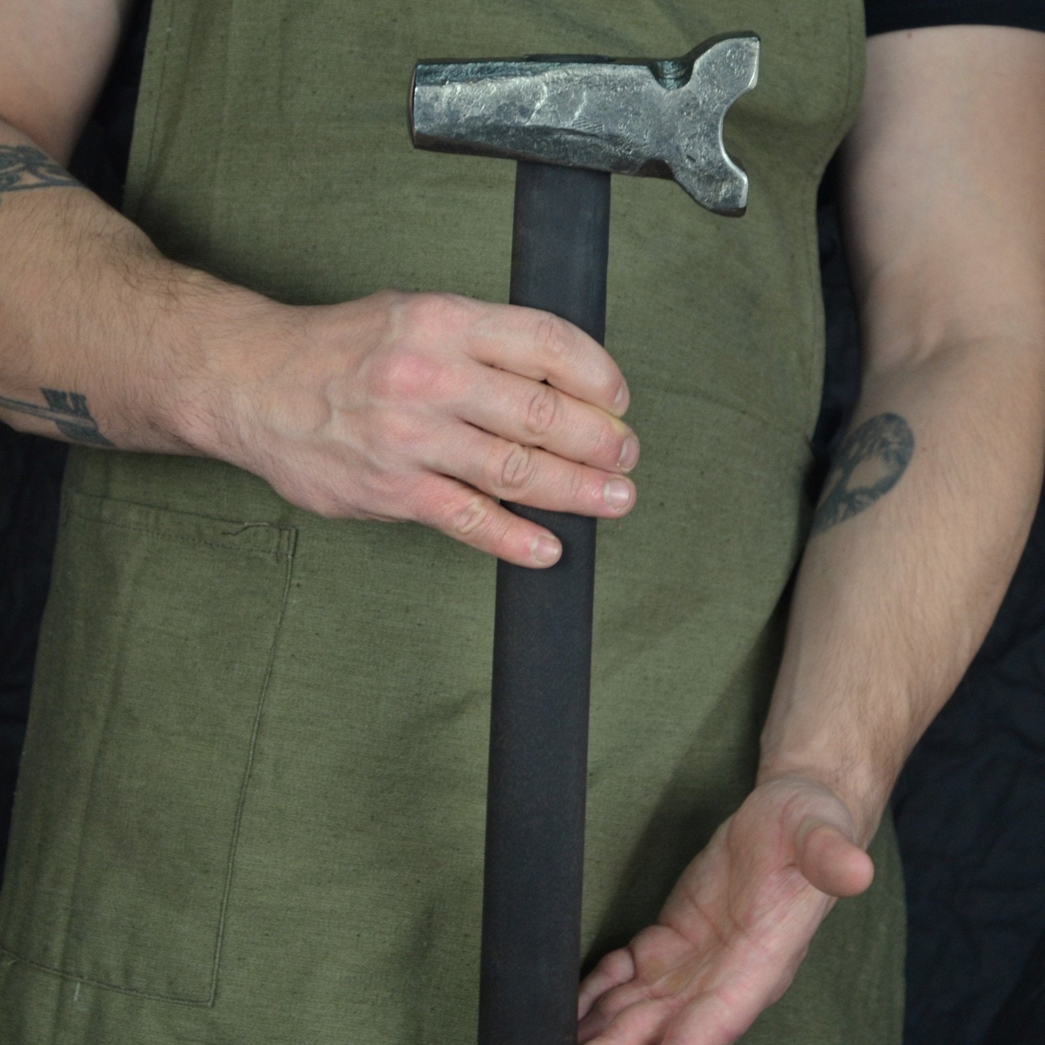 Blacksmith top swage hammer with different work zones - StrictBlacksmith