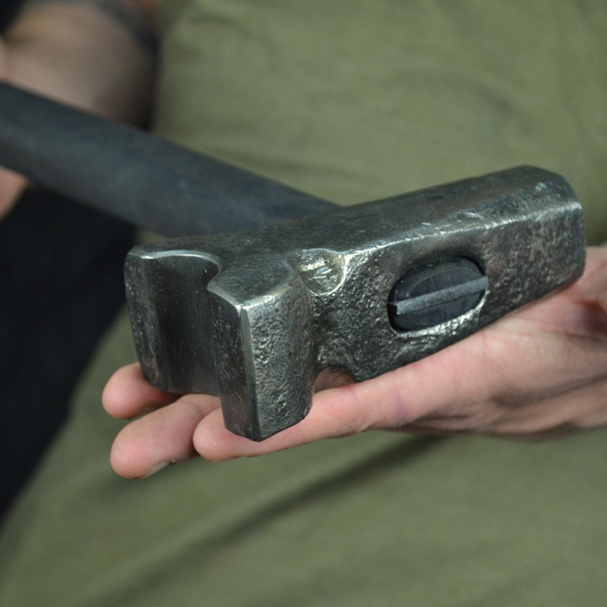 Blacksmith top swage hammer with different work zones - StrictBlacksmith