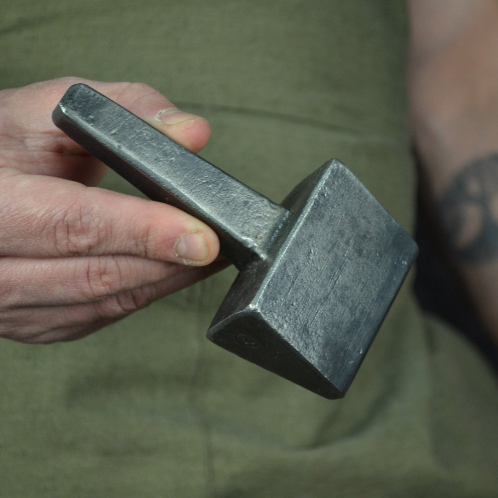 Hand Forged Blacksmithing Bottom Fuller - Professional Blacksmith Anvil Tool - StrictBlacksmith