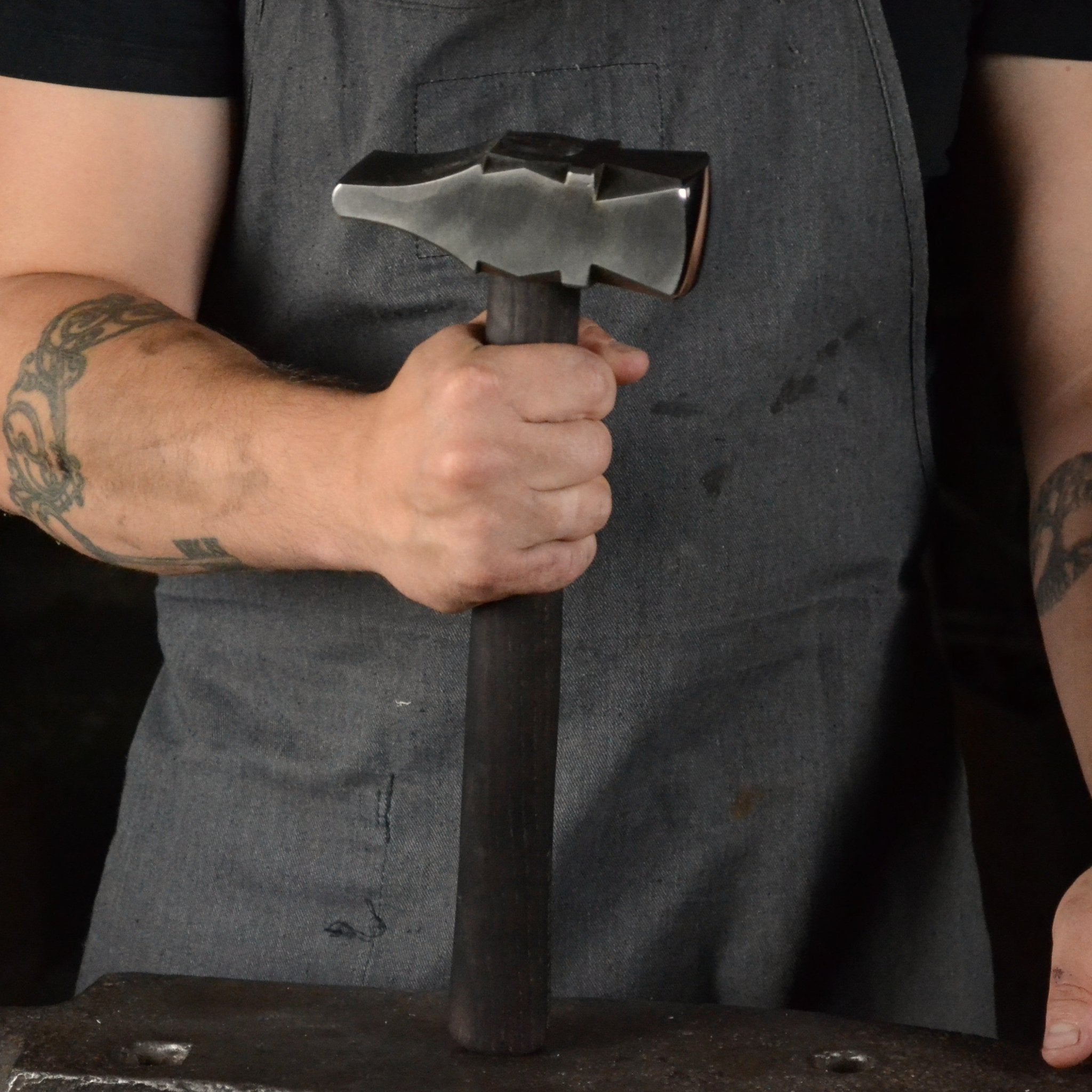 Professional Cross Peen Blacksmith Hammer 2,5 LBS - StrictBlacksmith