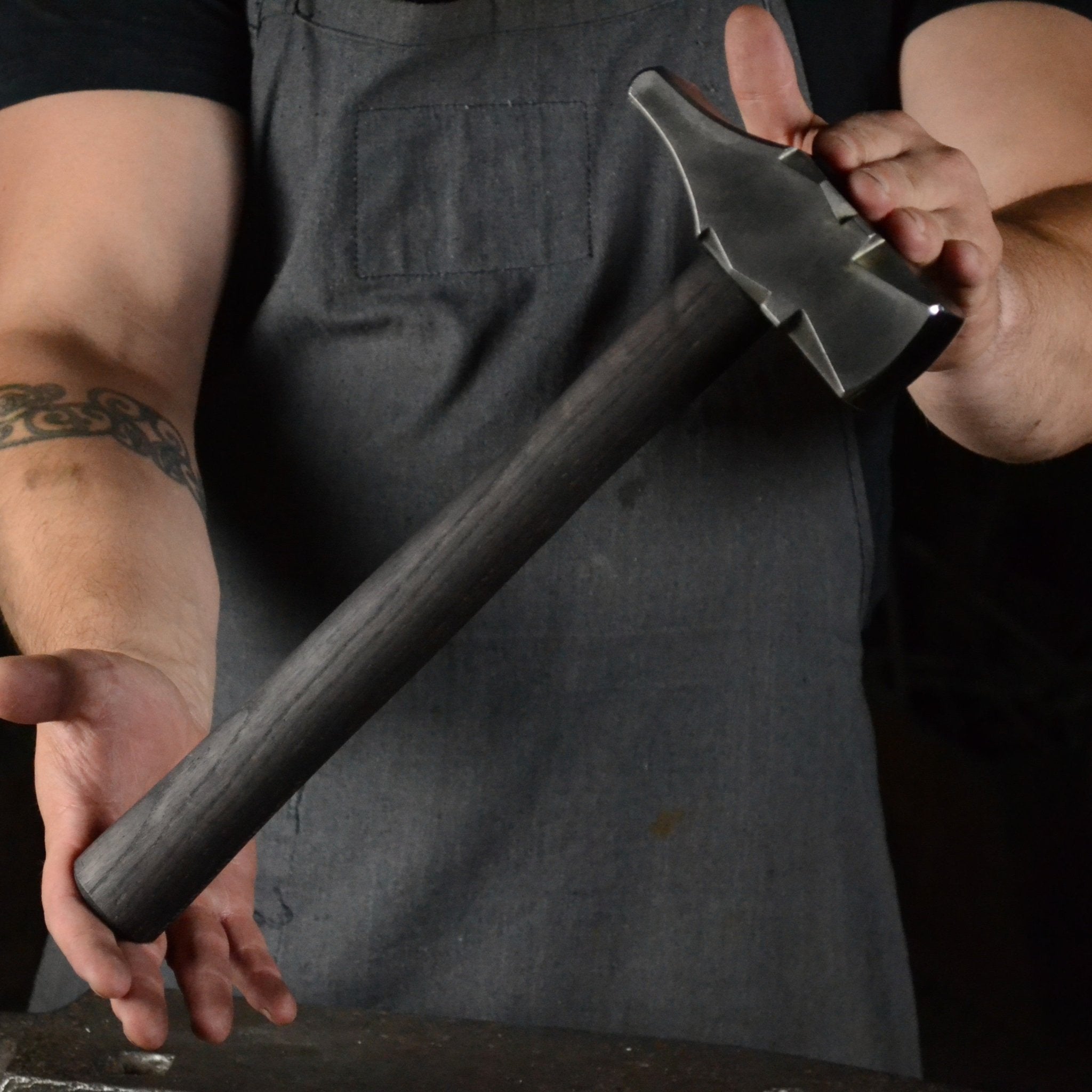 Professional Cross Peen Blacksmith Hammer 2,5 LBS - StrictBlacksmith