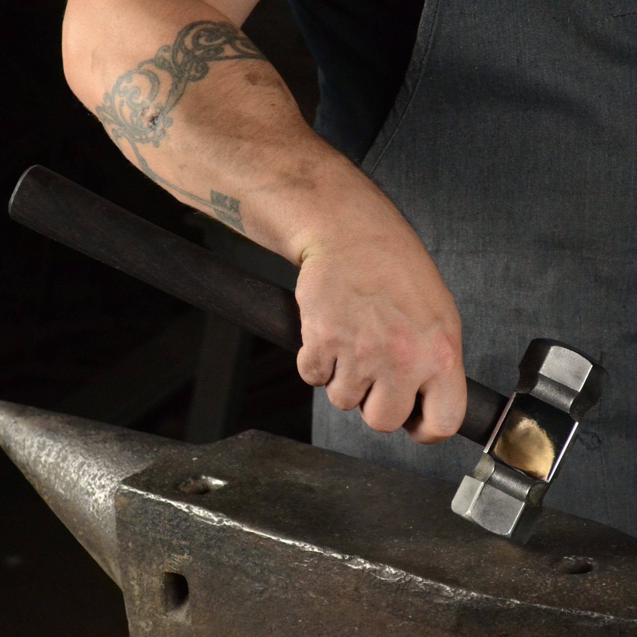 Rounding Forging Blacksmith Hammer 3lb Hardness Rockwell 52–55 (HRC) - StrictBlacksmith