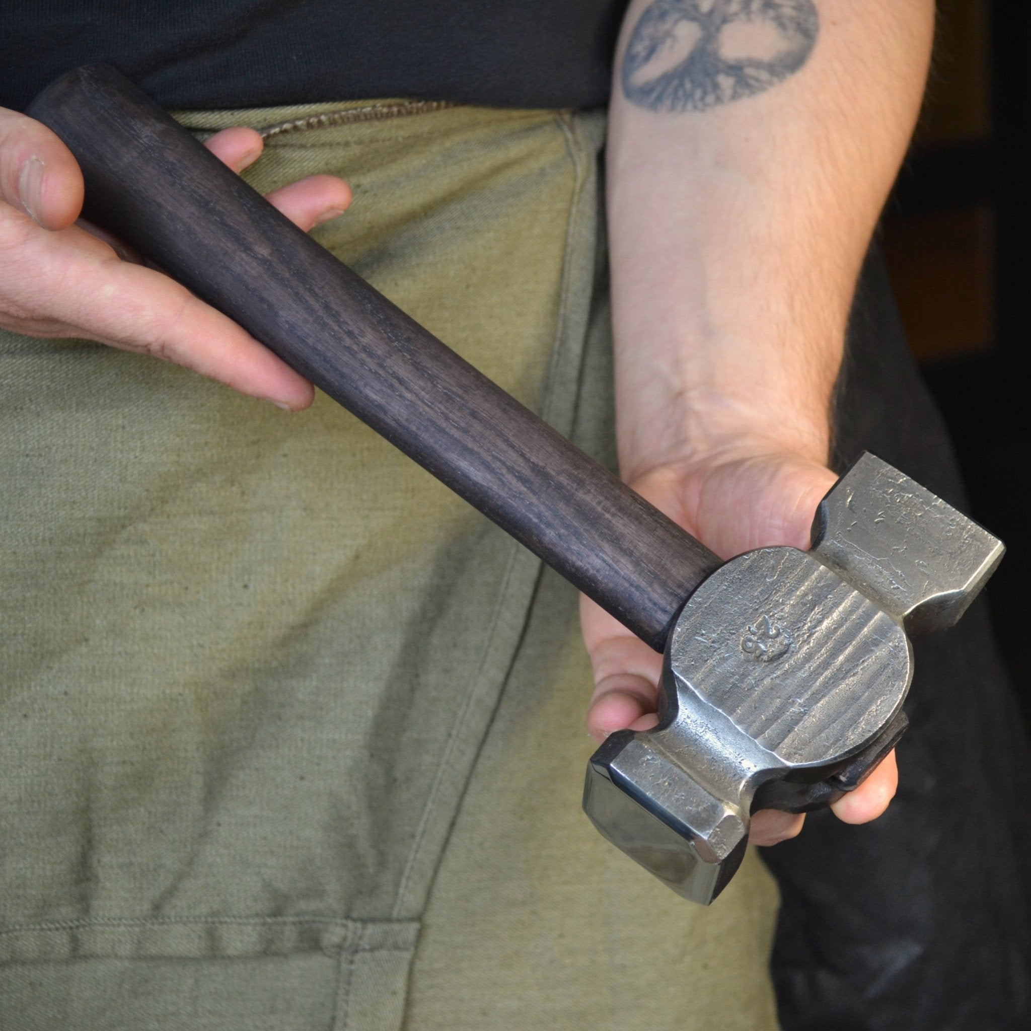Straight Peen Hammer – Hand-Forged Blacksmith Forging Tool - StrictBlacksmith
