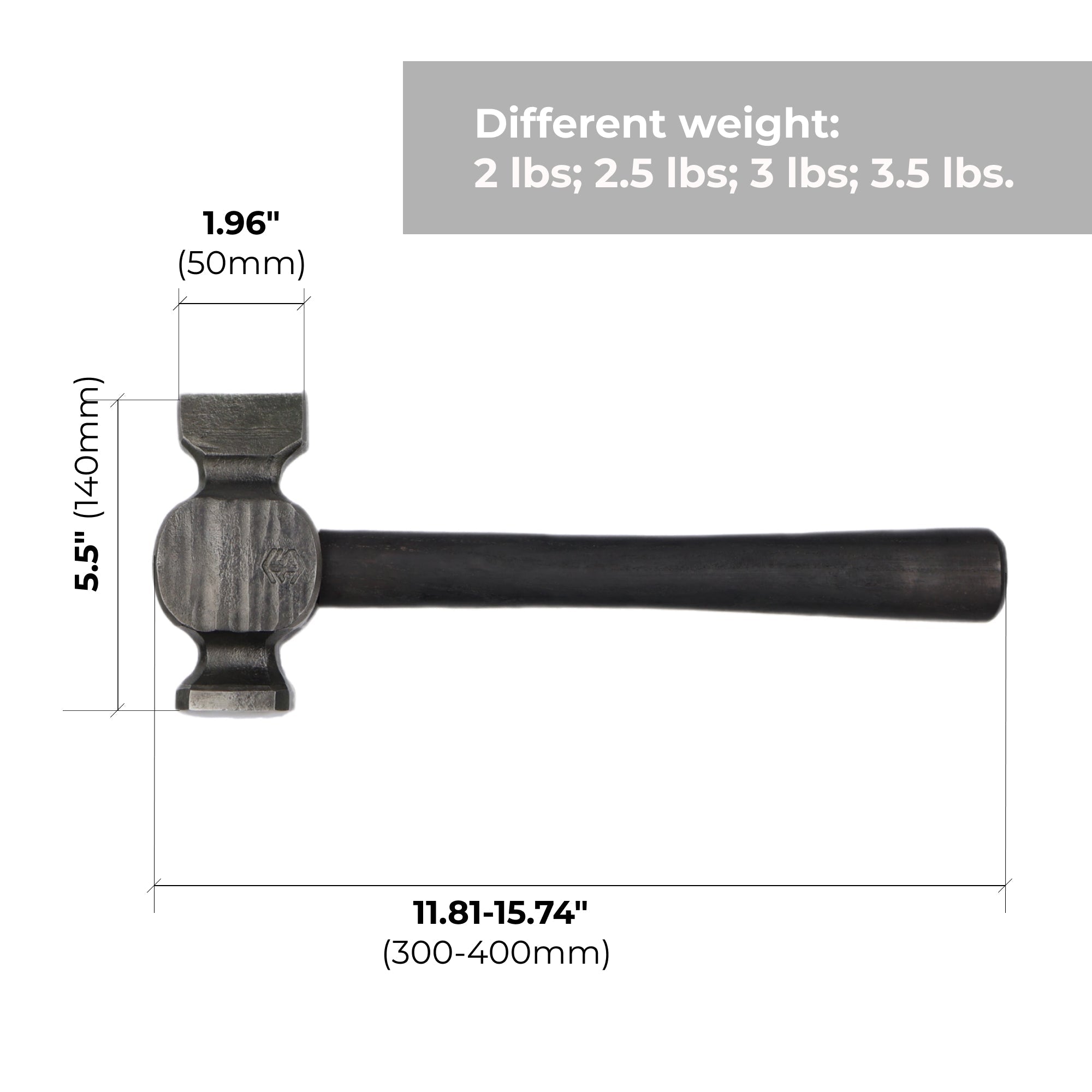 Straight Peen Hammer – Hand-Forged Blacksmith Forging Tool - StrictBlacksmith