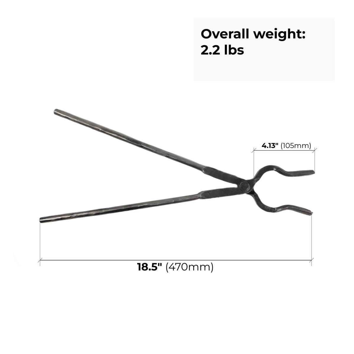 Blacksmithing Round Jaw Tongs: Precision Forging Tool - StrictBlacksmith
