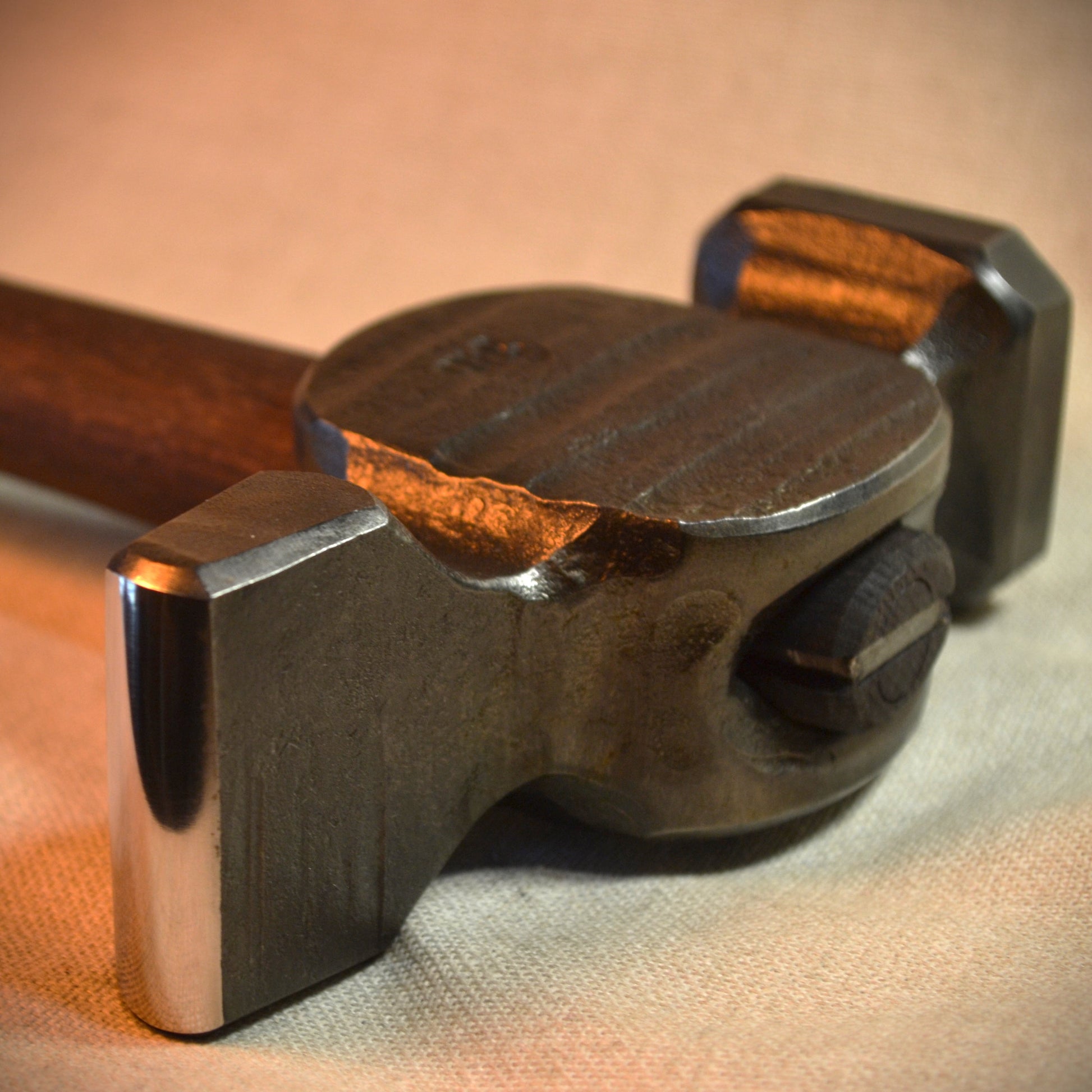 Blacksmith Cross Peen Hammer – Forged Steel Hammer for Metalworking & Forging
