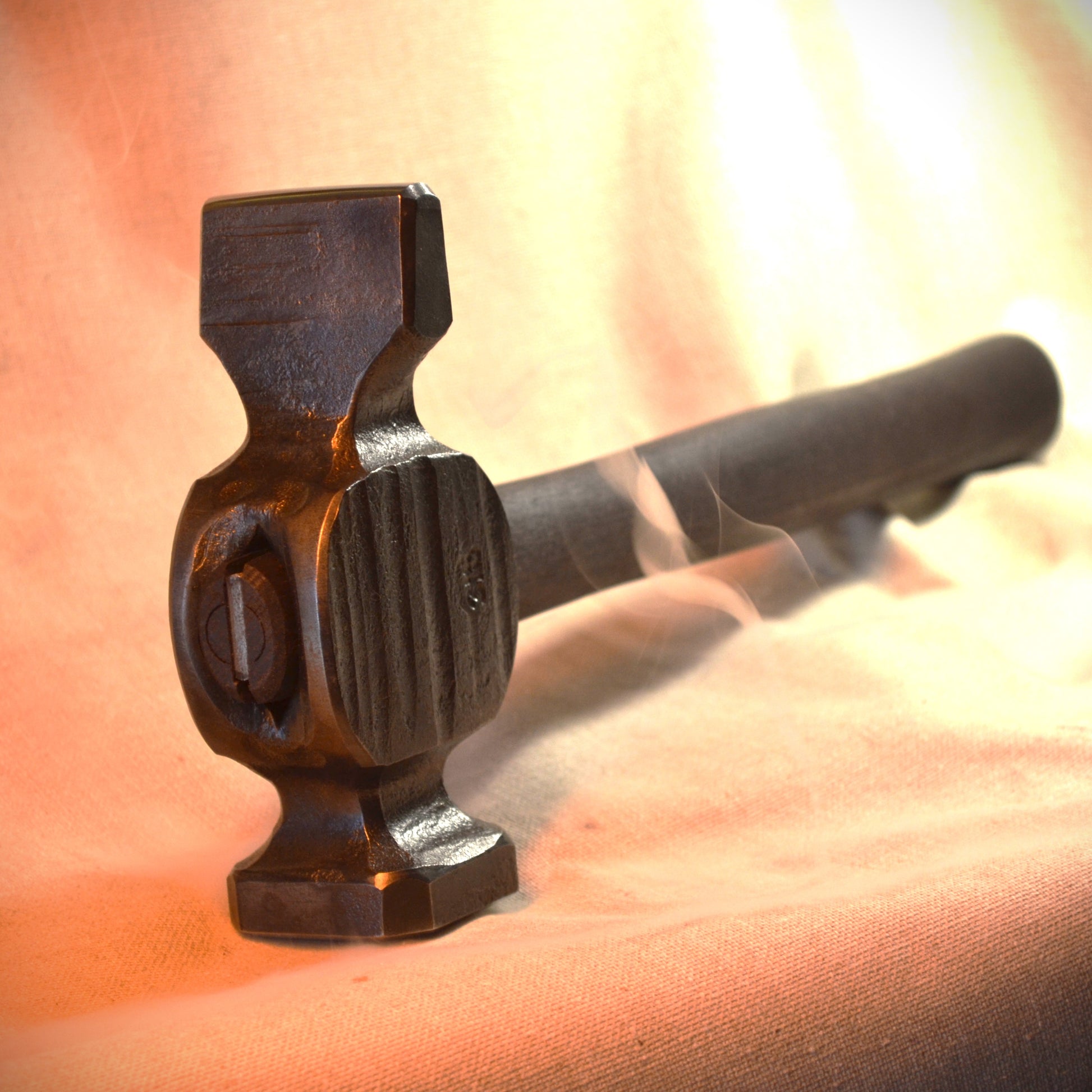 Blacksmith Cross Peen Hammer – Forged Steel Hammer for Metalworking & Forging