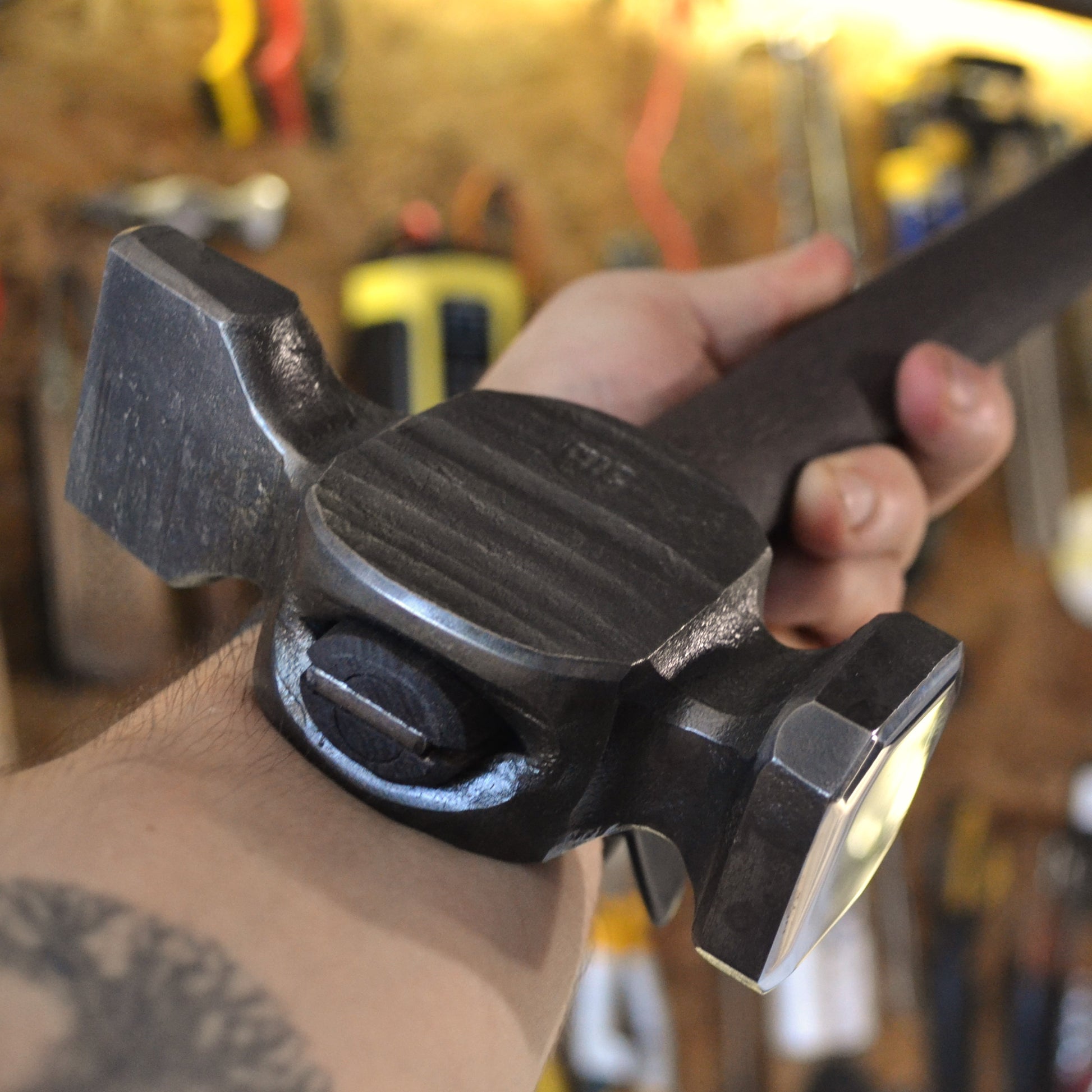 Blacksmith Cross Peen Hammer – Forged Steel Hammer for Metalworking & Forging