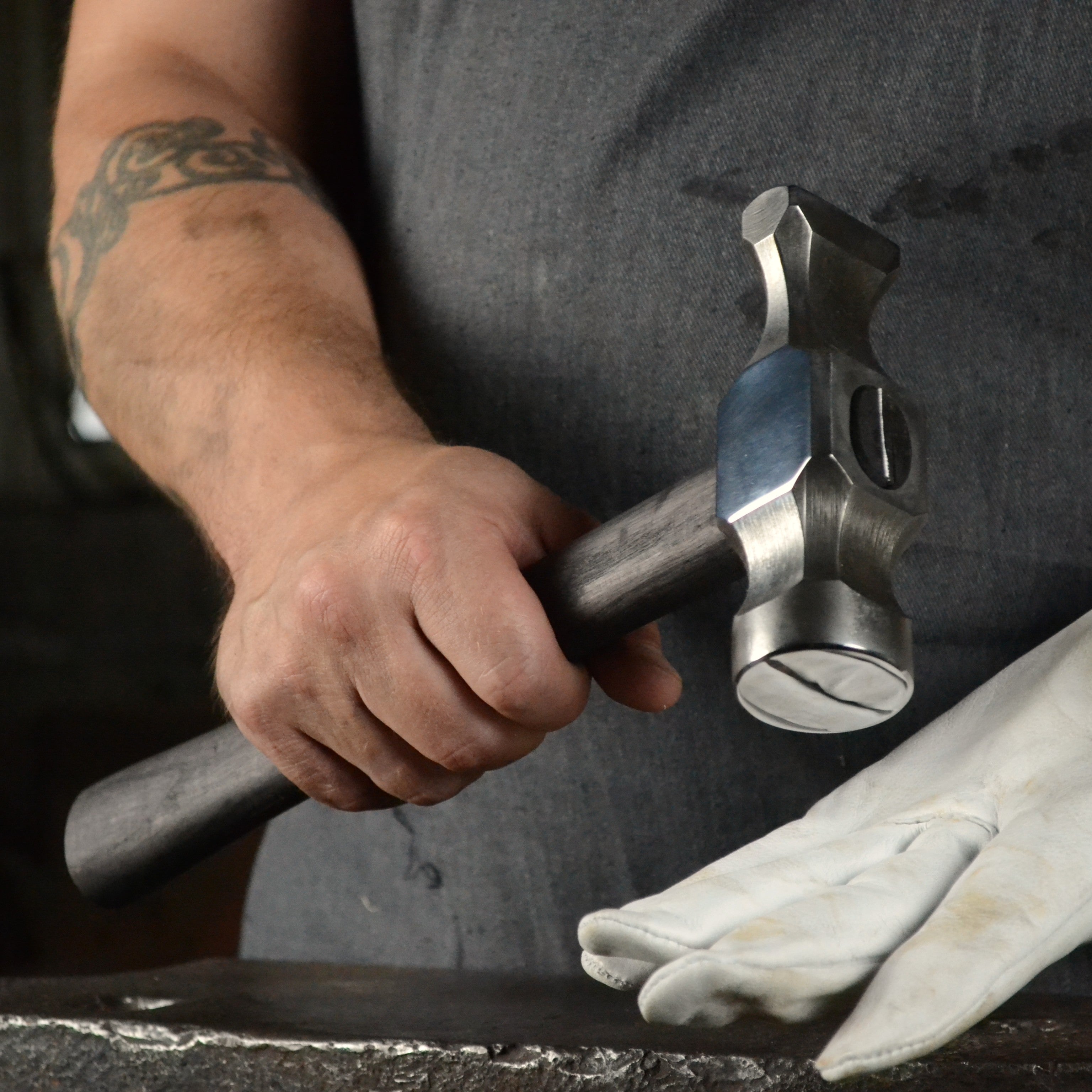 Premium Cross Peen Hammer for Blacksmiths 2 Lbs