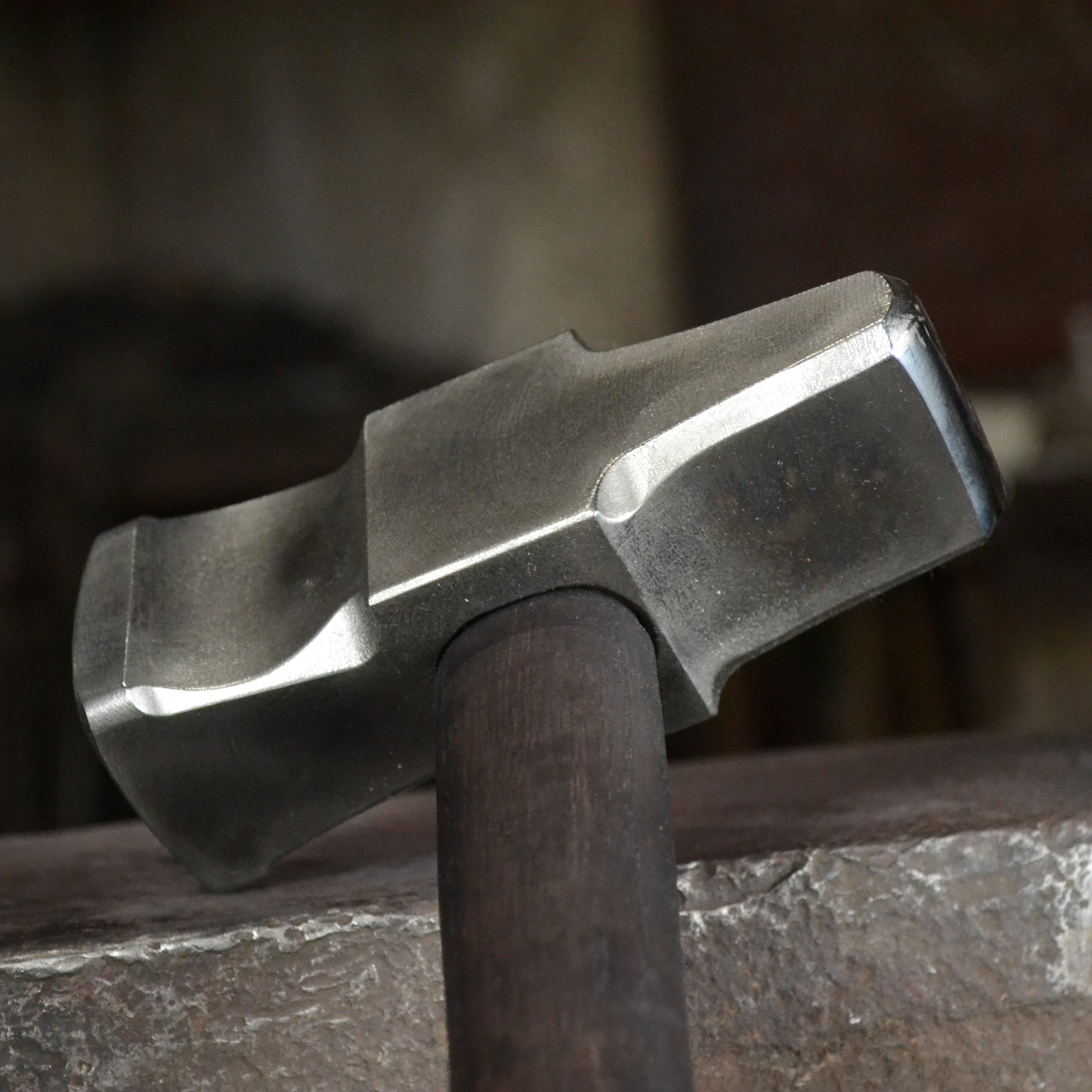 Blacksmith Cross Peen Hammer – Hand Forged AISI 1080 High Carbon Steel – 3lbs  – 54–55 HRC