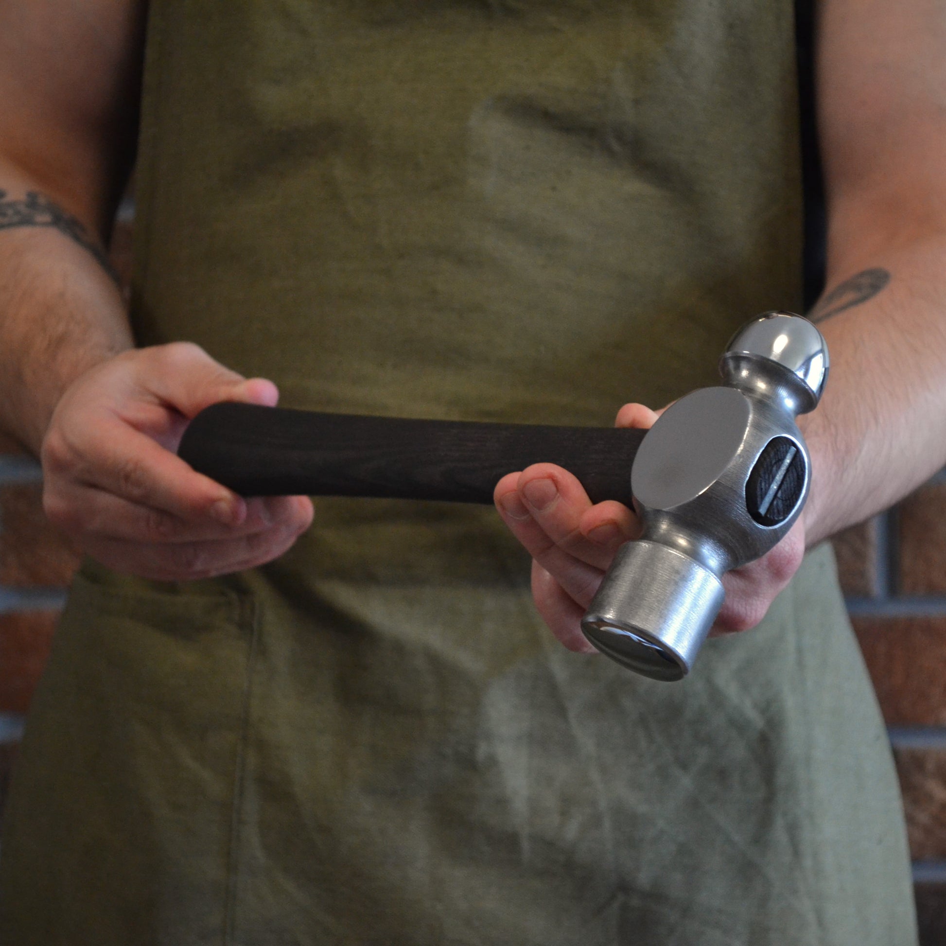 Ball-Peen Hammer with Ergonomic Ashwood Handle