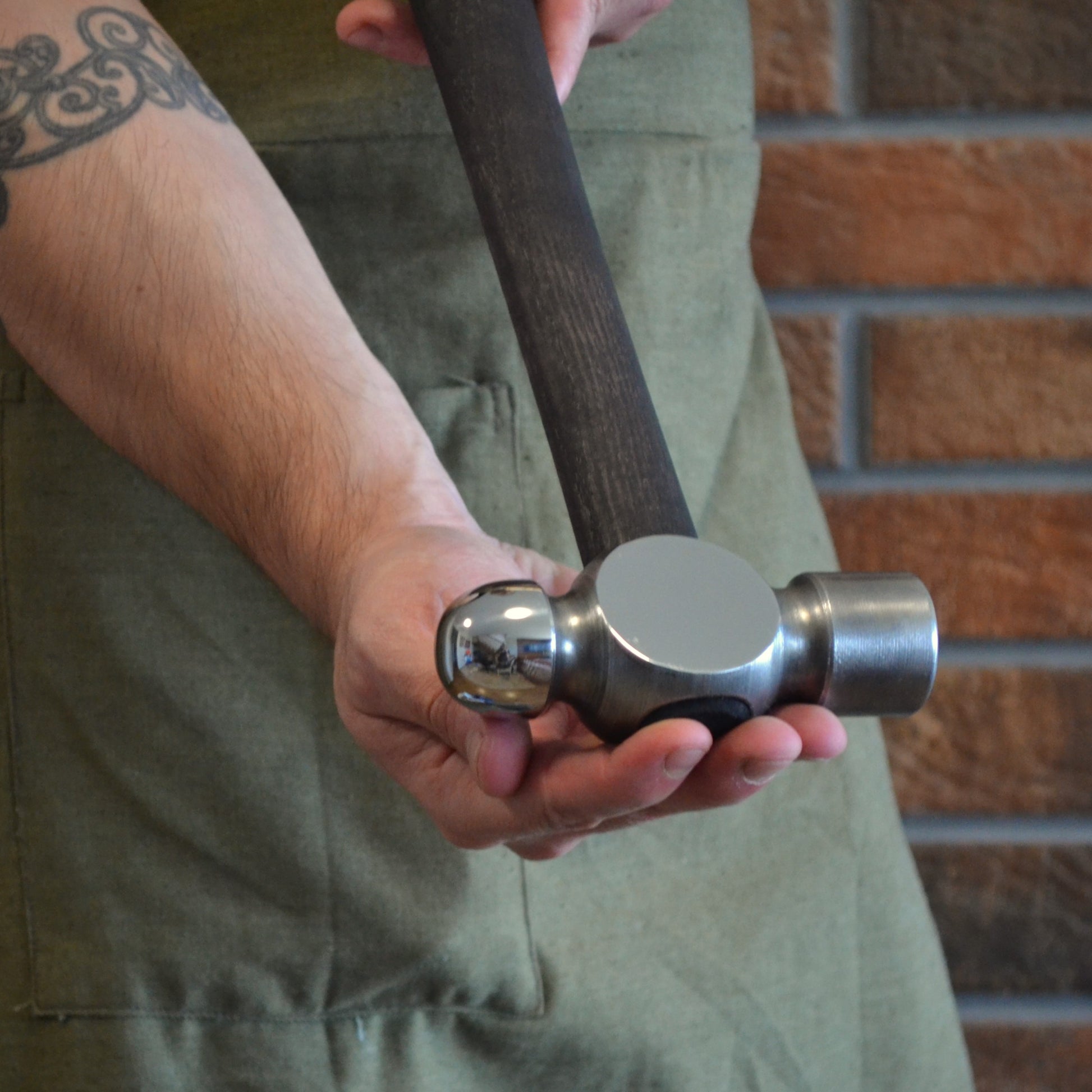 Ball-Peen Hammer with Ergonomic Ashwood Handle