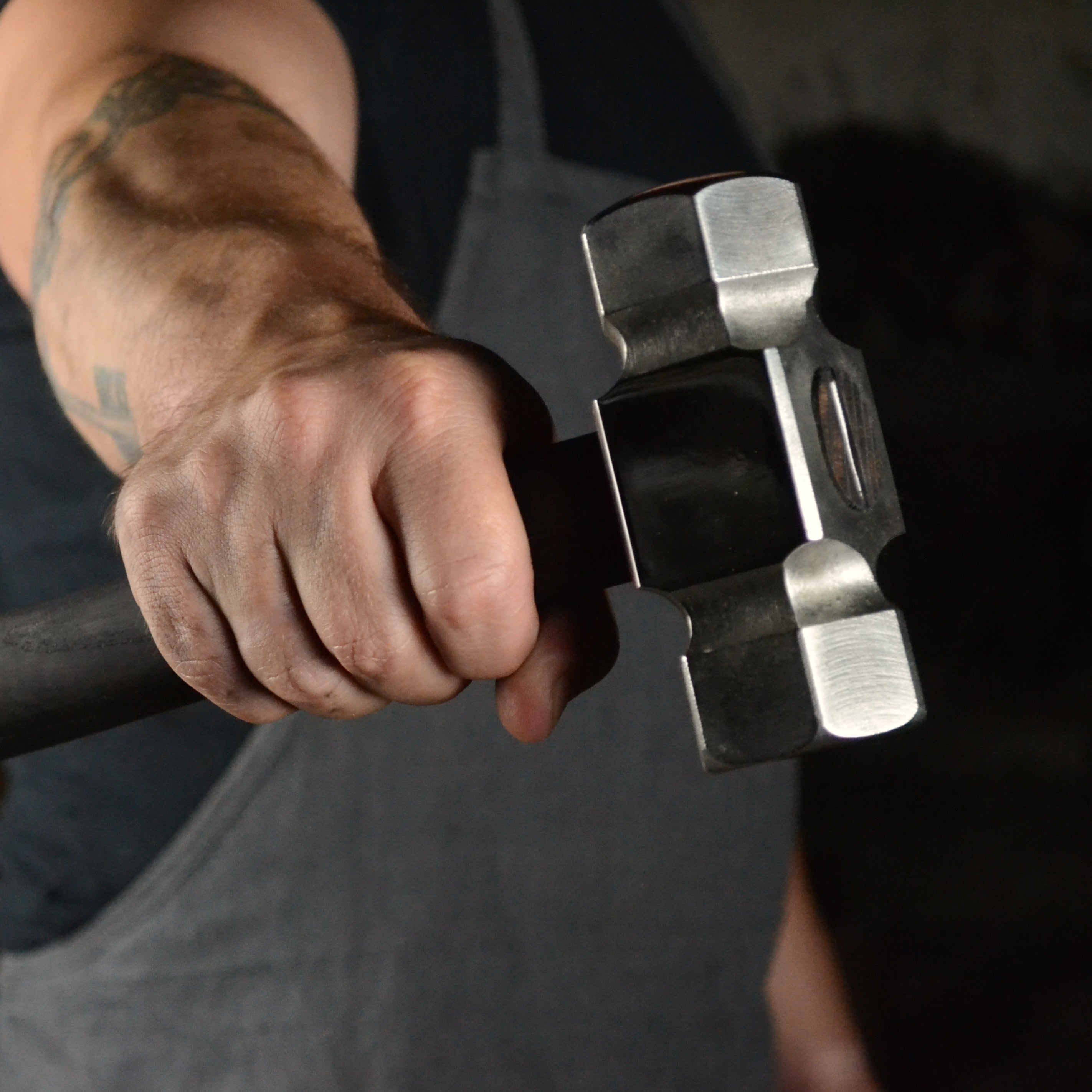 Rounding Forging Blacksmith Hammer 3lb Hardness Rockwell 52–55 (HRC)