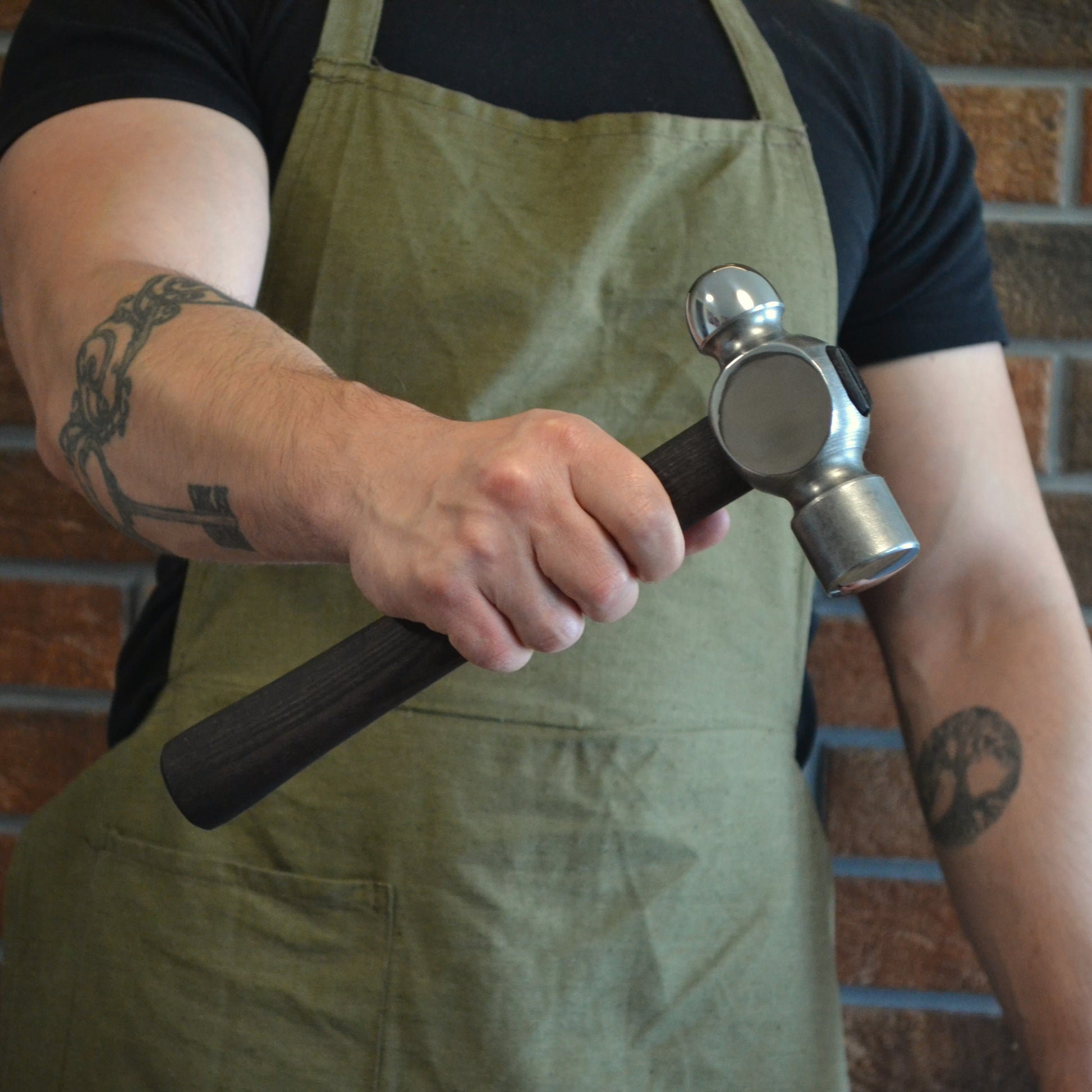Ball-Peen Hammer with Ergonomic Ashwood Handle