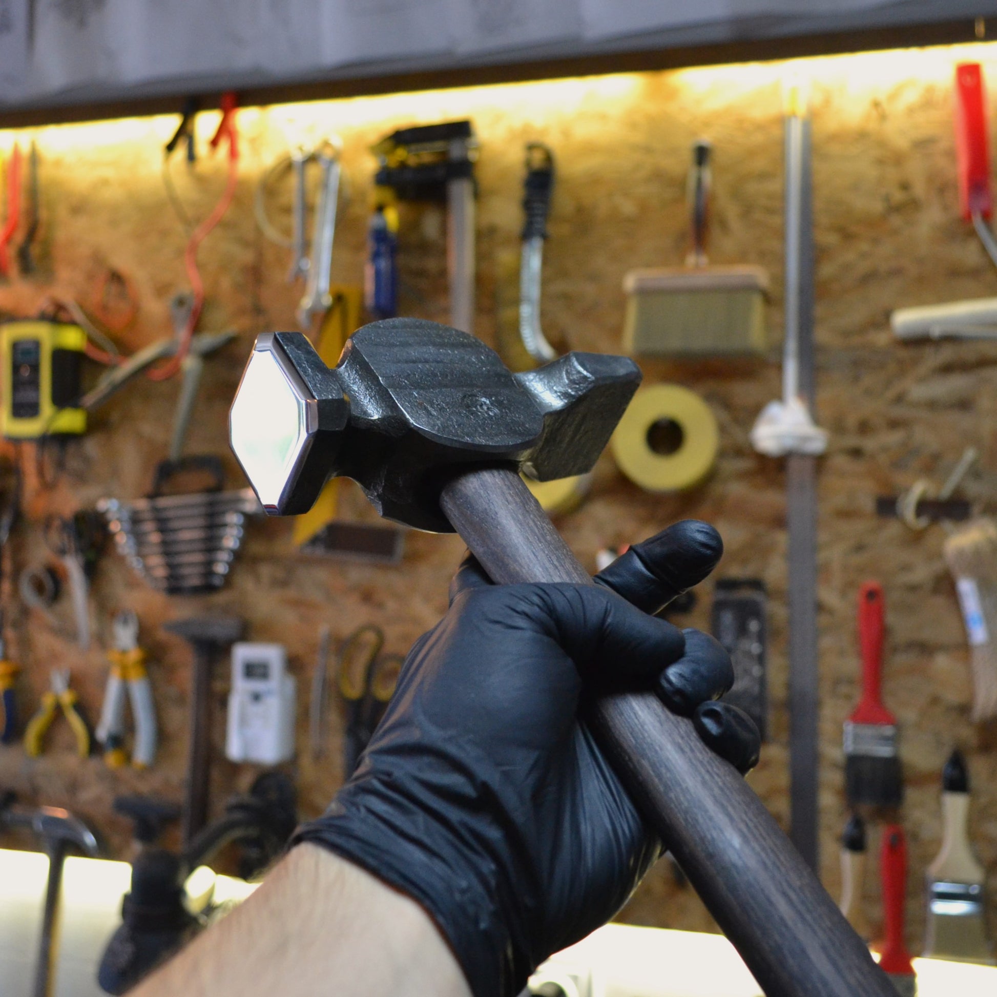 Blacksmith Cross Peen Hammer – Forged Steel Hammer for Metalworking & Forging