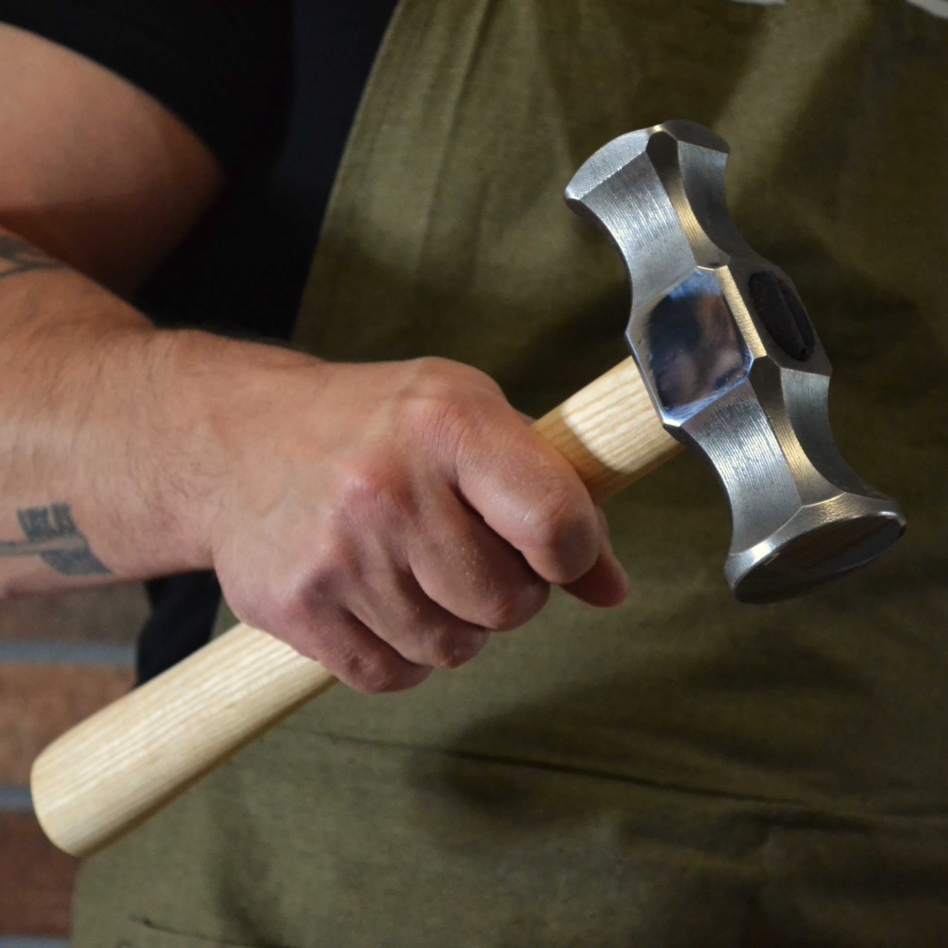 Forged Rounding Hammer for Blacksmith –  AISI 1045 Steel