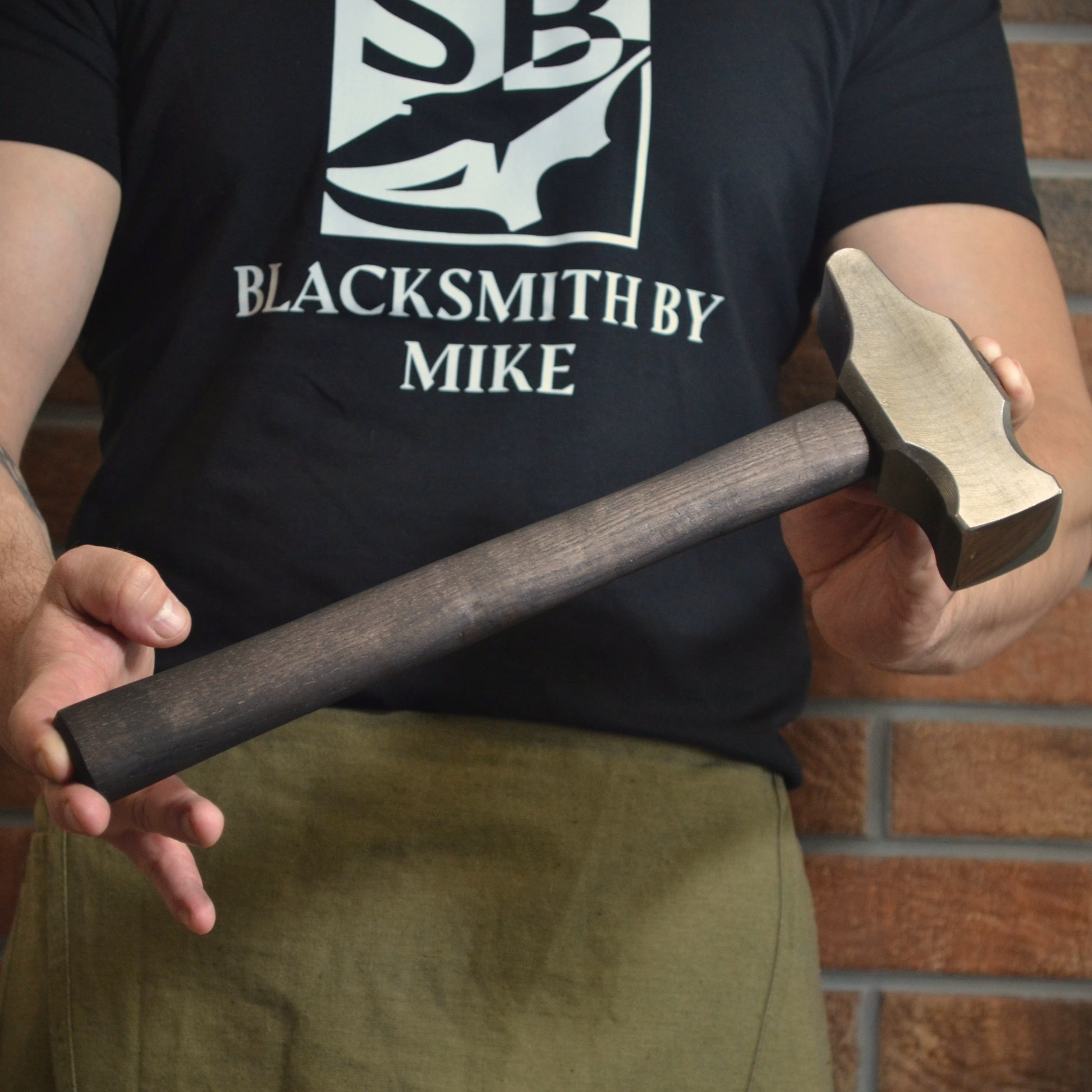 Cross Peen Hammer for Blacksmithing - Customizable with Ashwood Handle