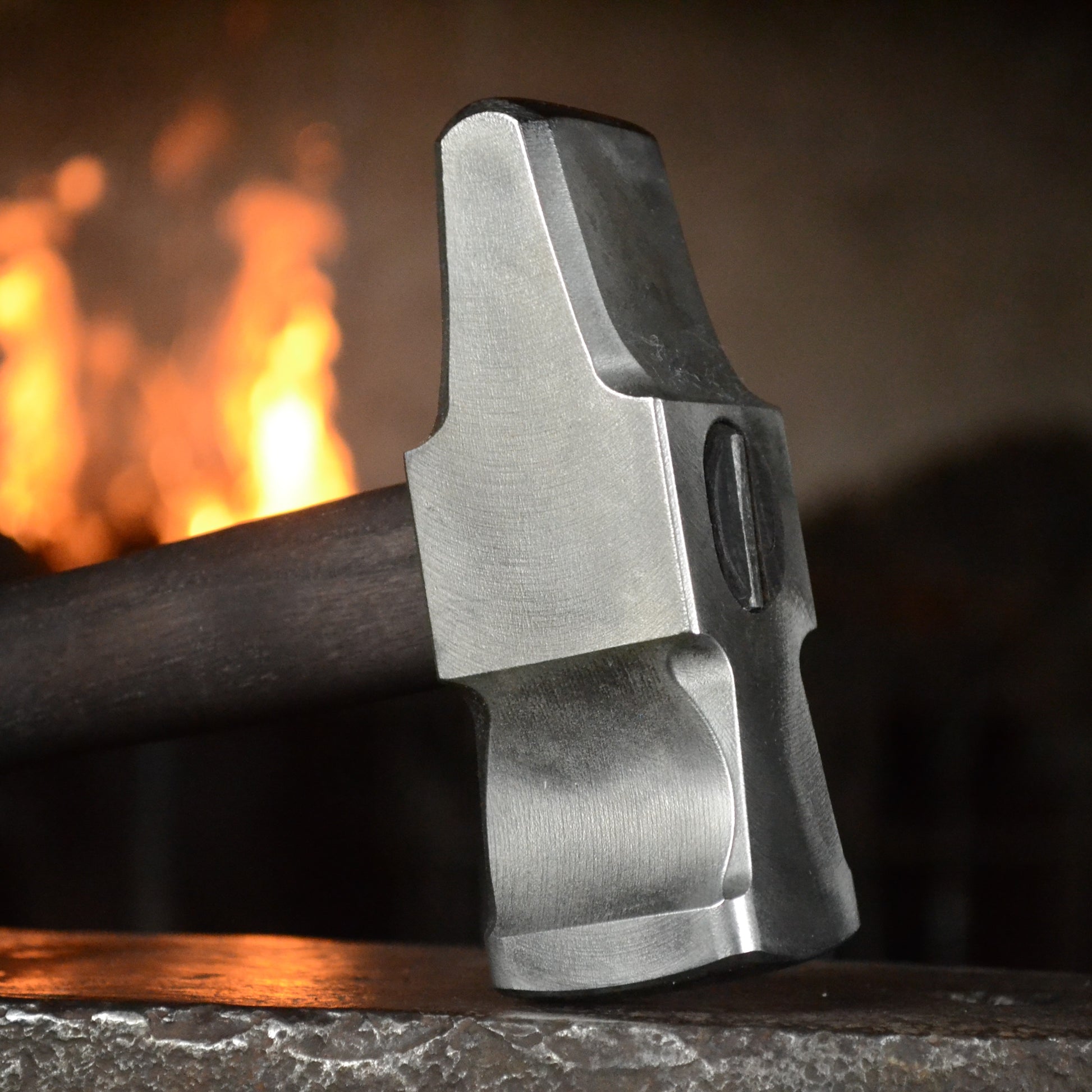 Blacksmith Cross Peen Hammer – Hand Forged AISI 1080 High Carbon Steel – 3lbs  – 54–55 HRC