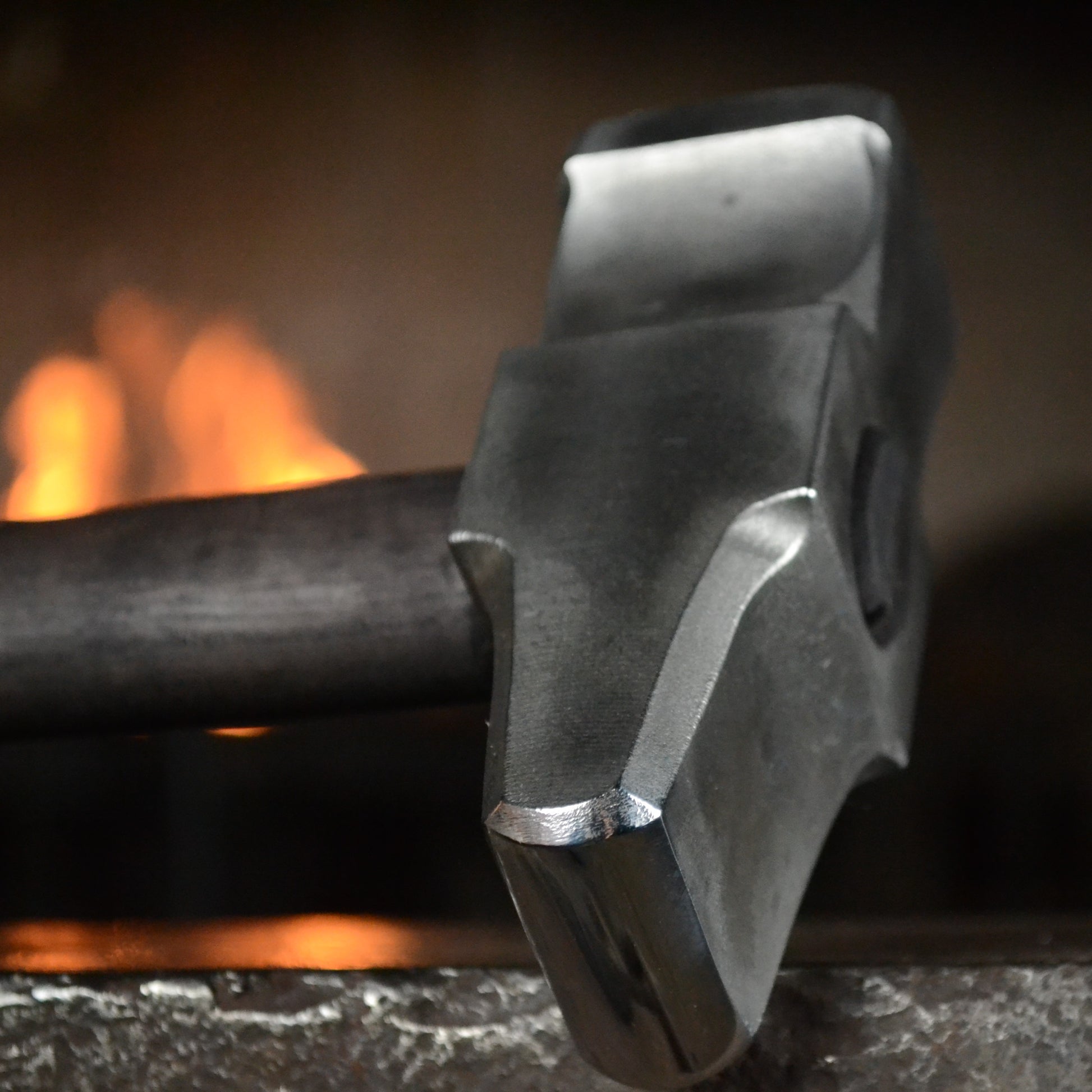 Blacksmith Cross Peen Hammer – Hand Forged AISI 1080 High Carbon Steel – 3lbs  – 54–55 HRC