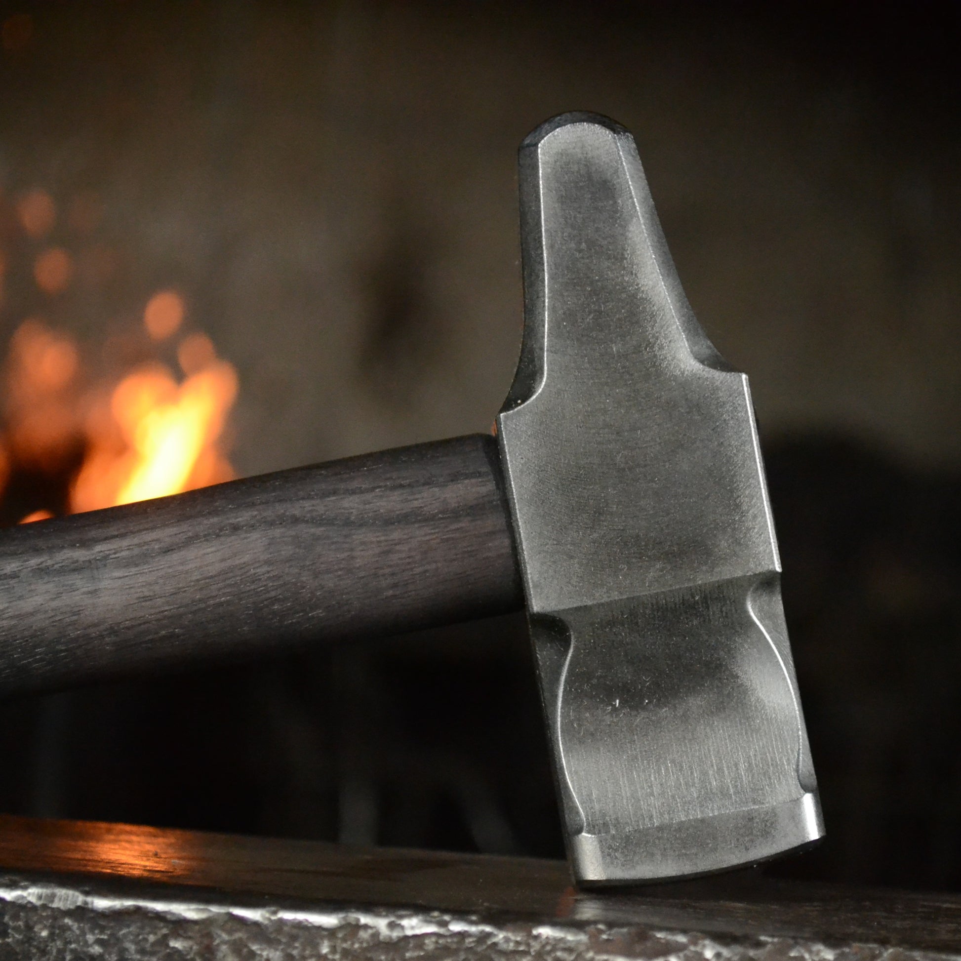Blacksmith Cross Peen Hammer – Hand Forged AISI 1080 High Carbon Steel – 3lbs  – 54–55 HRC