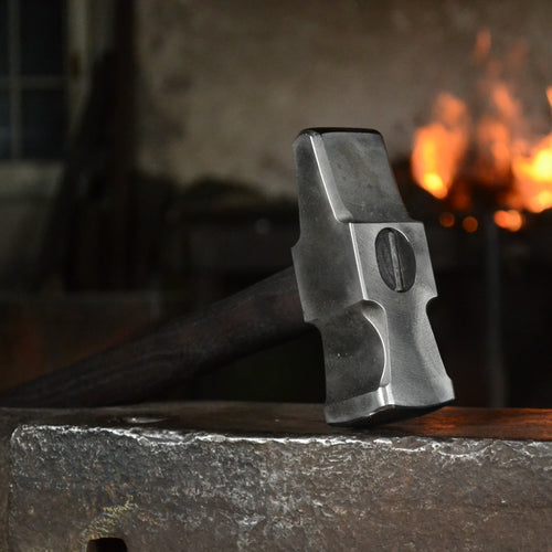 Blacksmith Cross Peen Hammer – Hand Forged AISI 1080 High Carbon Steel – 3lbs  – 54–55 HRC