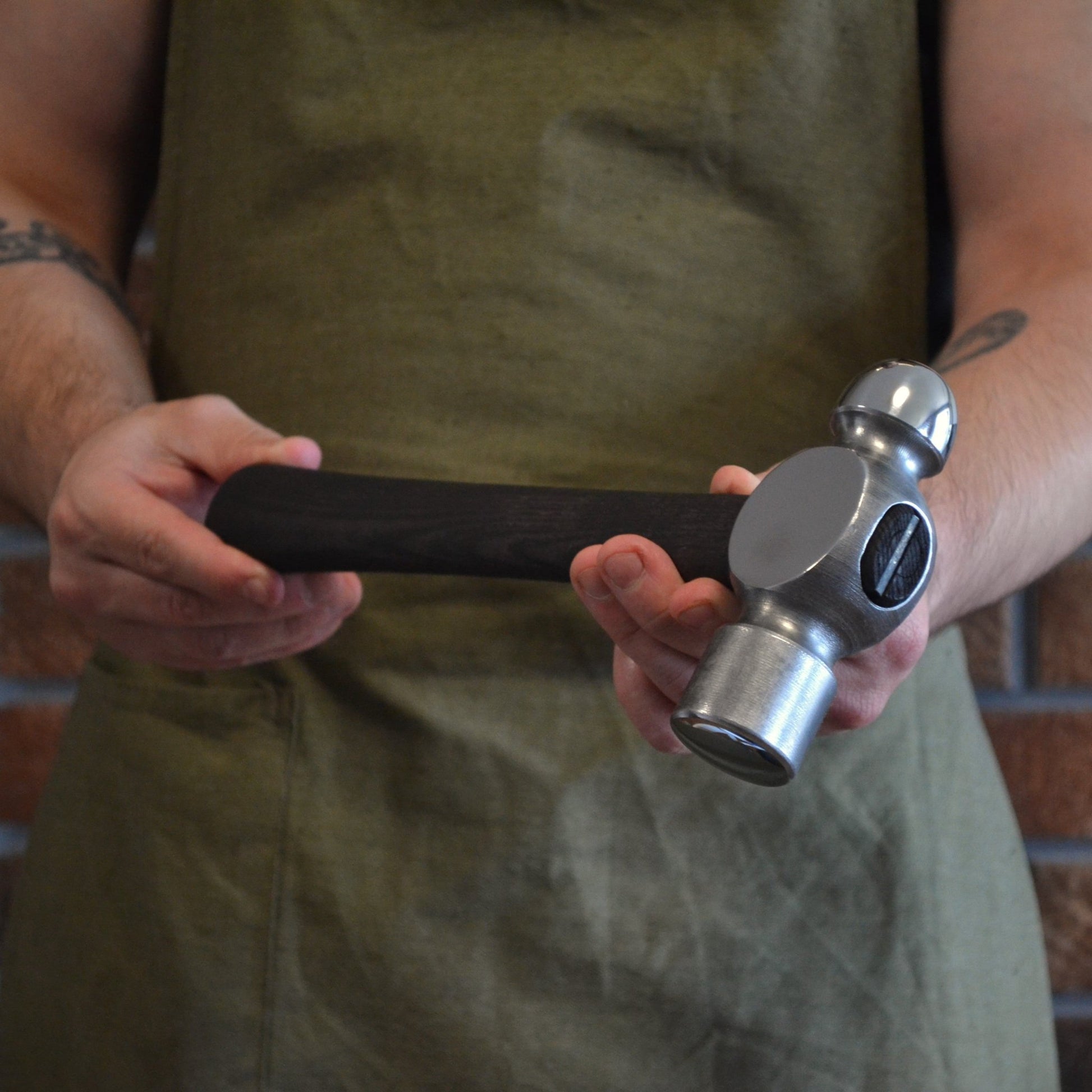 Ball-Peen Hammer with Ergonomic Ashwood Handle - StrictBlacksmith