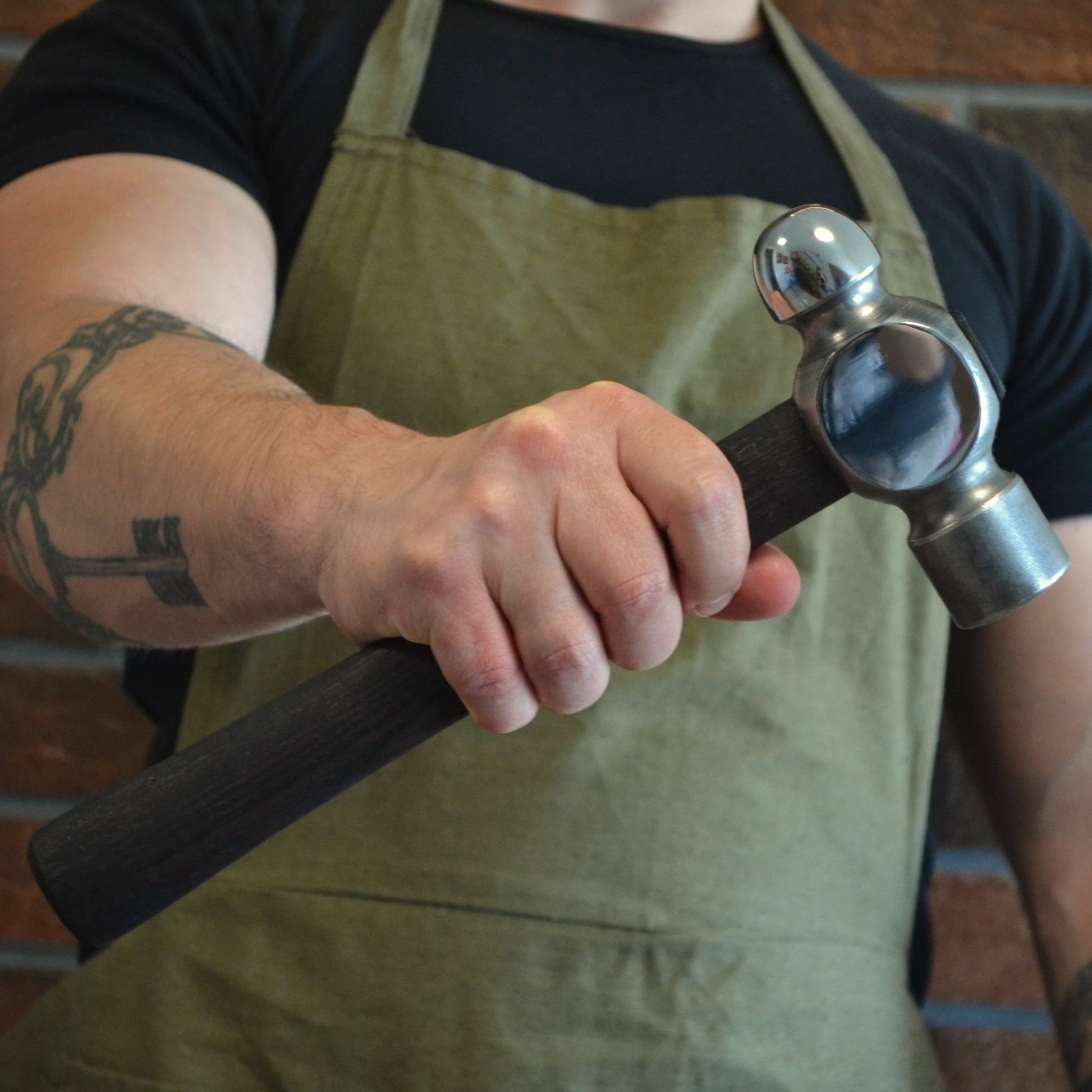 Ball-Peen Hammer with Ergonomic Ashwood Handle - StrictBlacksmith
