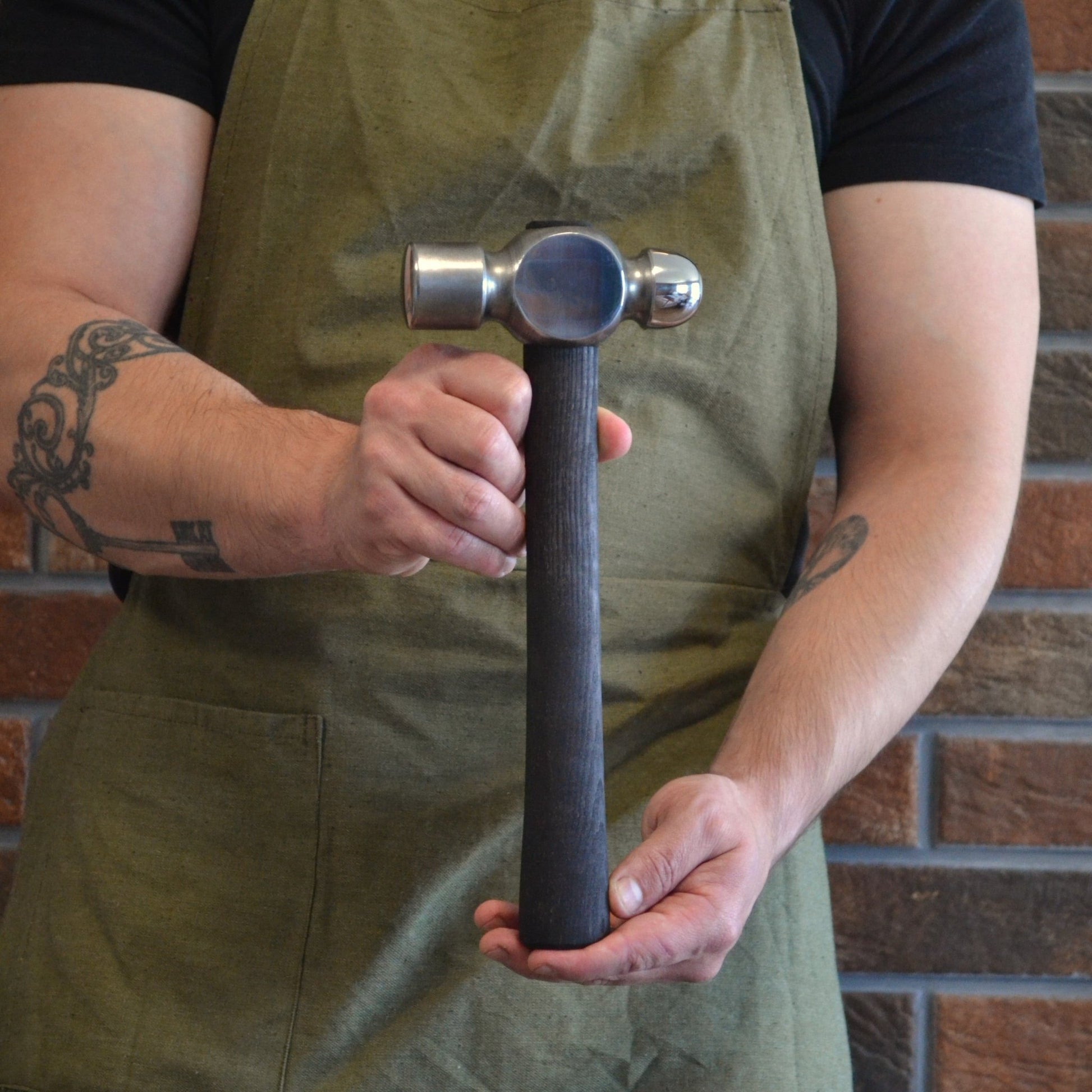 Ball-Peen Hammer with Ergonomic Ashwood Handle - StrictBlacksmith