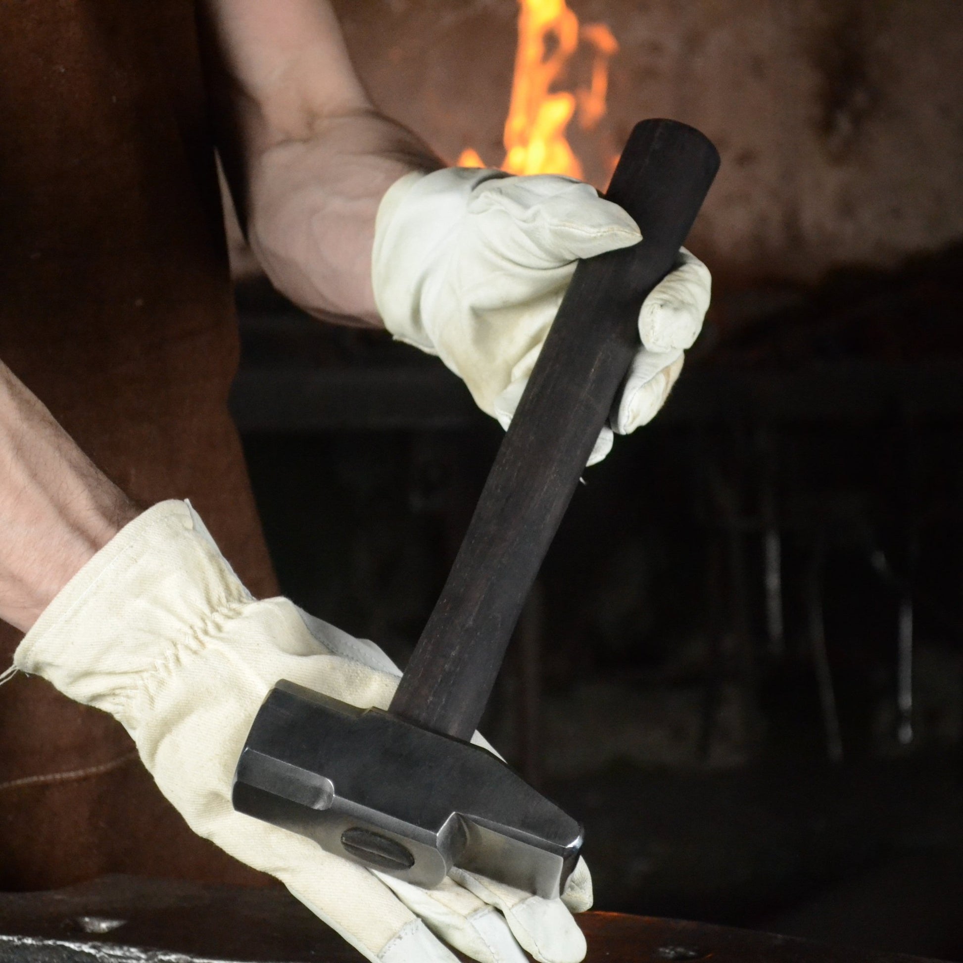 Blacksmith Cross Peen Hammer – AISI 1080 High Carbon Steel – 3.44 lb (1560g) Forging Hammer – Ashwood Handle – - StrictBlacksmith