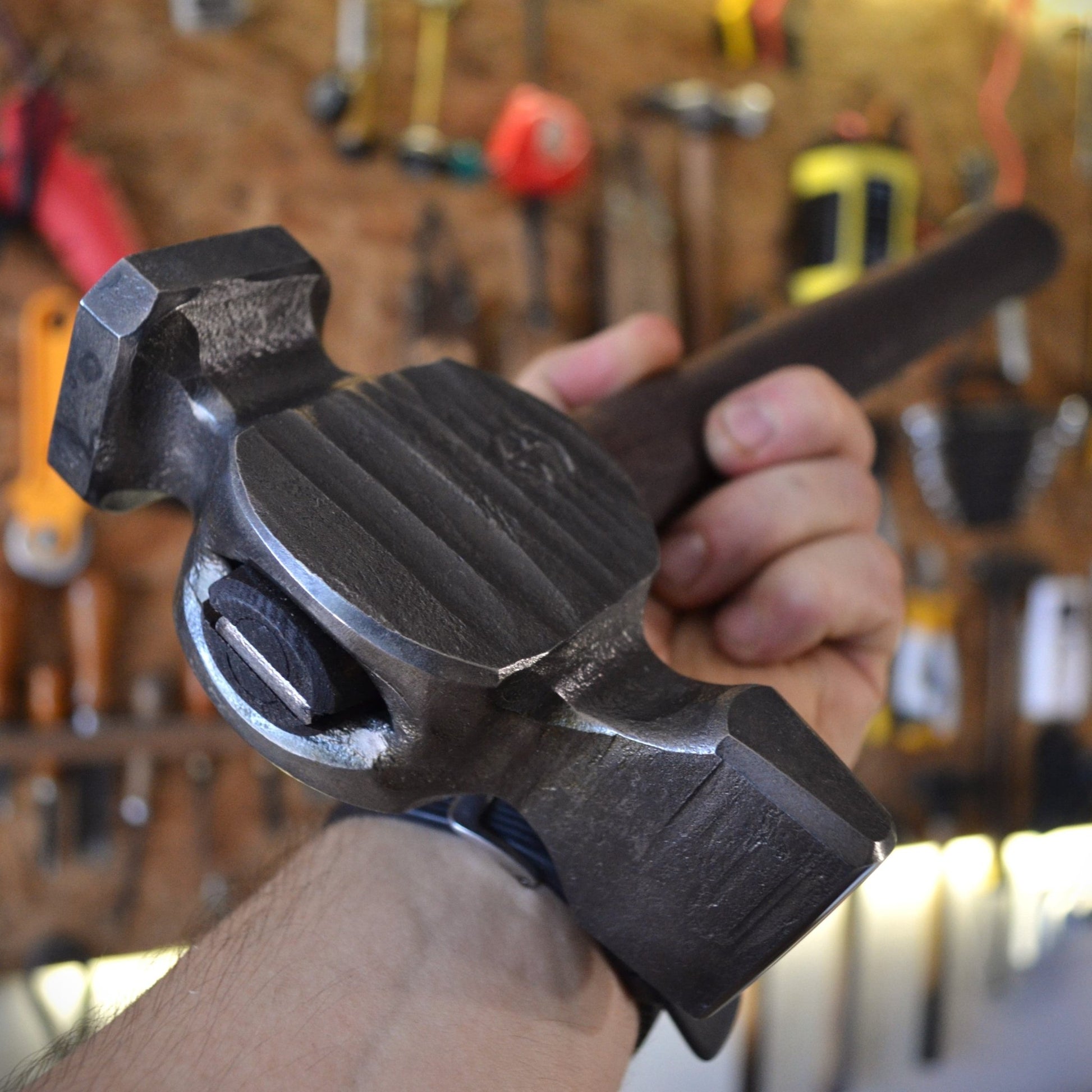 Blacksmith Cross Peen Hammer – Forged Steel Hammer for Metalworking & Forging - StrictBlacksmith
