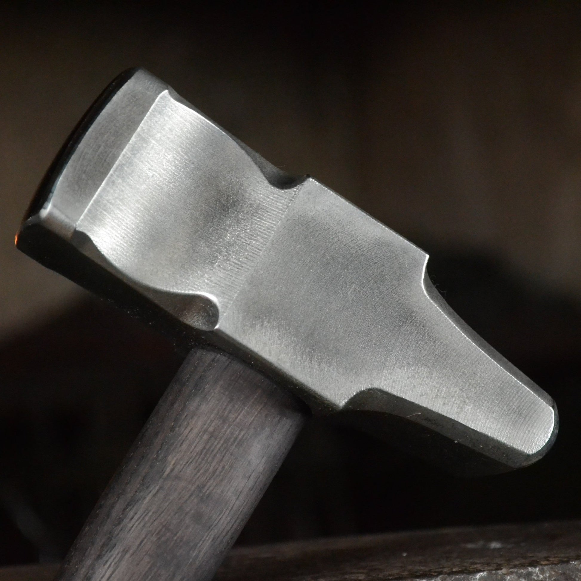 Blacksmith Cross Peen Hammer – Hand Forged AISI 1080 High Carbon Steel – 3lbs – 54–55 HRC - StrictBlacksmith