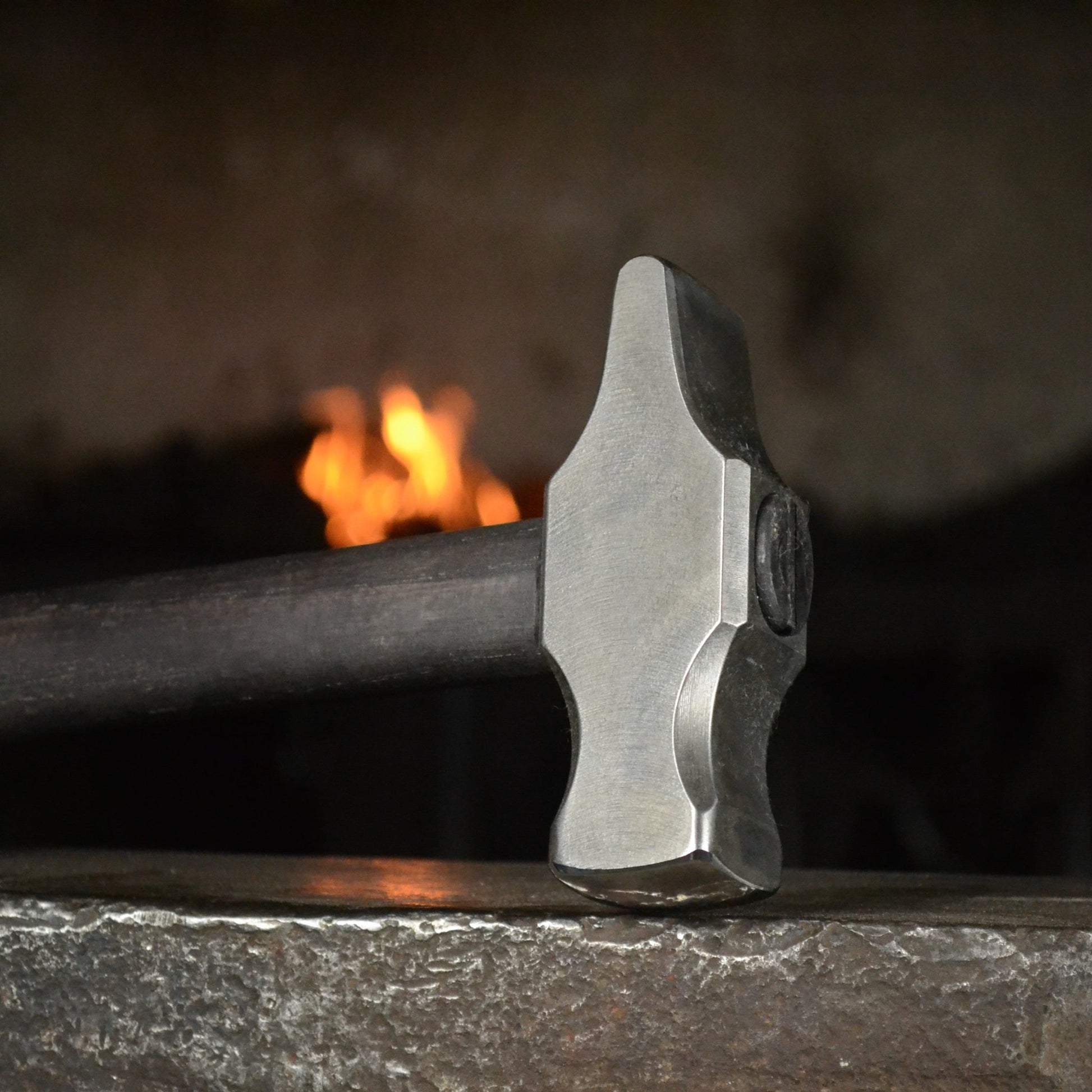 Blacksmith Cross Peen Hammer – Hand Forged Tool (1.85 lb, AISI 1080 Steel) - StrictBlacksmith