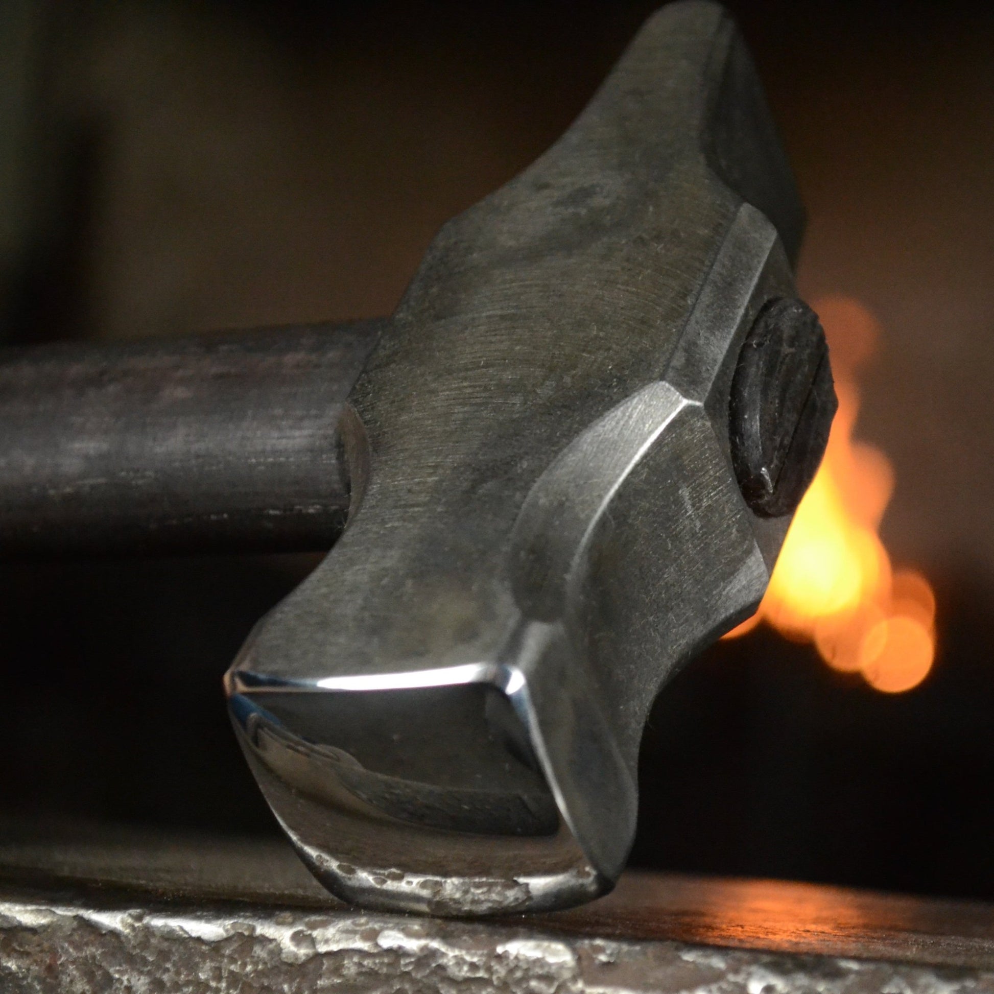 Blacksmith Cross Peen Hammer – Hand Forged Tool (1.85 lb, AISI 1080 Steel) - StrictBlacksmith