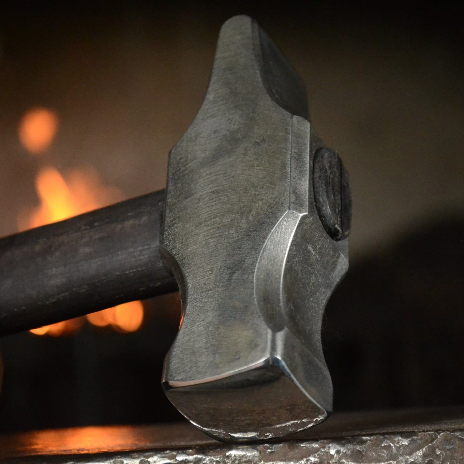 Blacksmith Cross Peen Hammer – Hand Forged Tool (1.85 lb, AISI 1080 Steel) - StrictBlacksmith