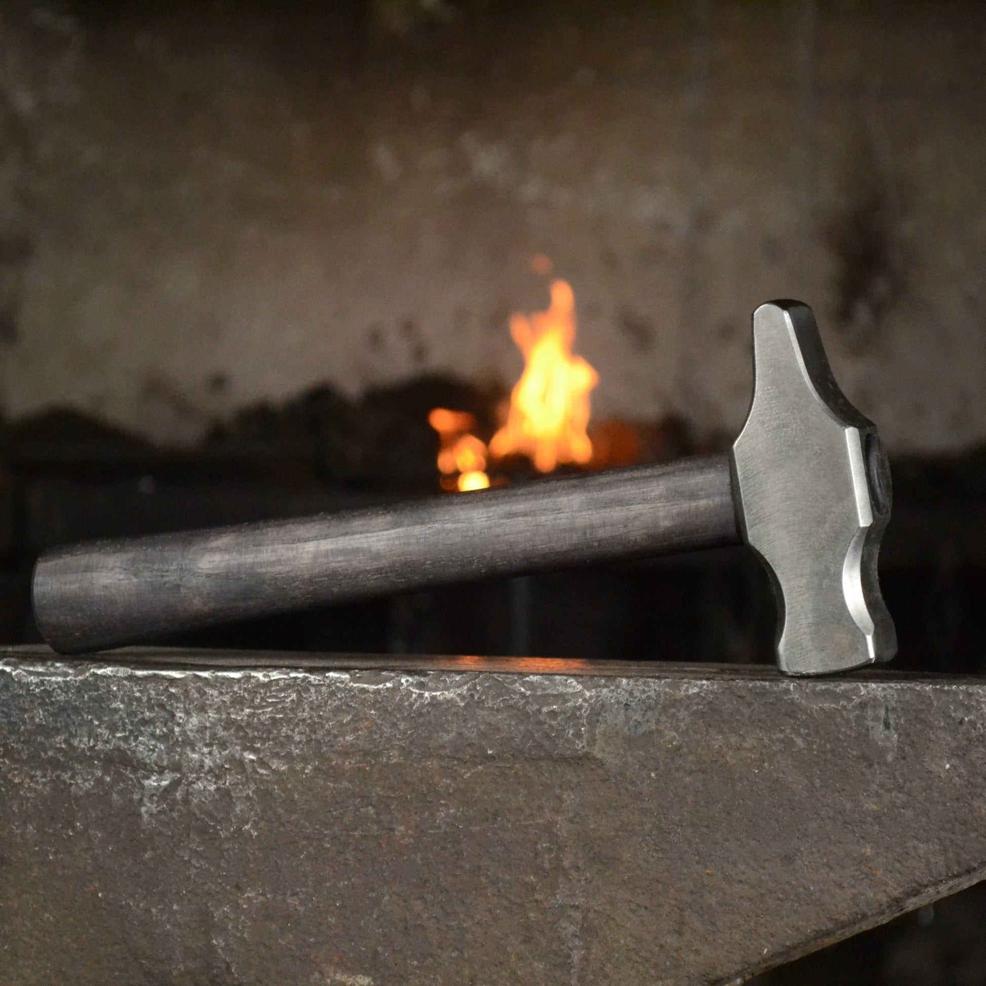 Blacksmith Cross Peen Hammer – Hand Forged Tool (1.85 lb, AISI 1080 Steel) - StrictBlacksmith