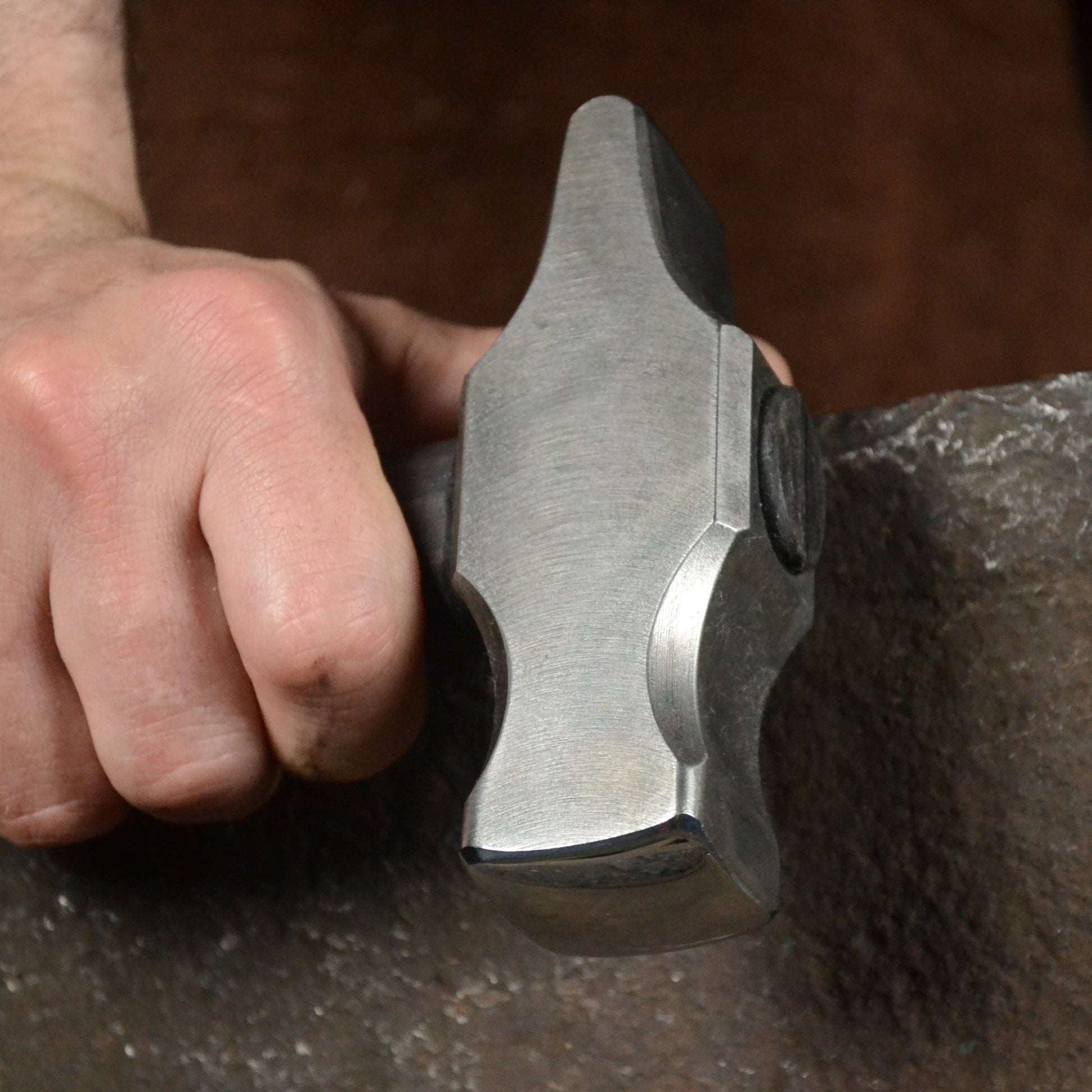 Blacksmith Cross Peen Hammer – Hand Forged Tool (1.85 lb, AISI 1080 Steel) - StrictBlacksmith
