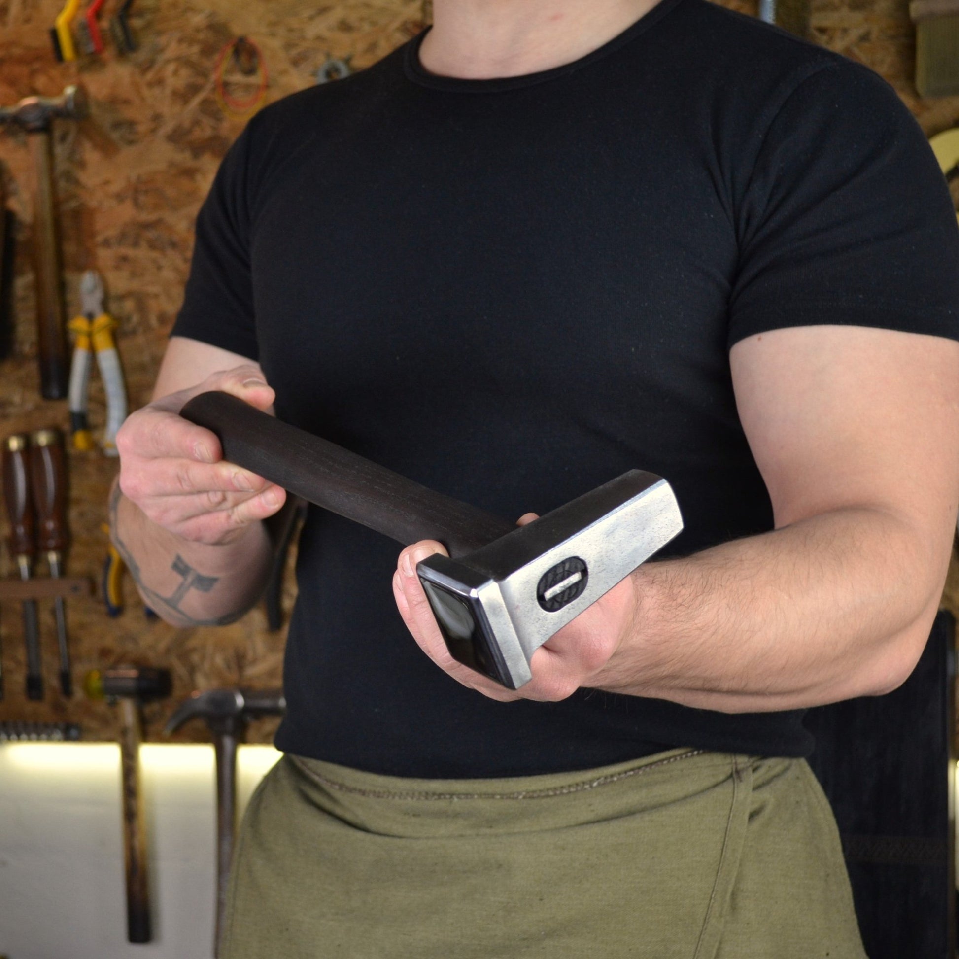 Blacksmith Hammer (Flatter) 2.5lbs – Precision Tool for Professional Forging - StrictBlacksmith