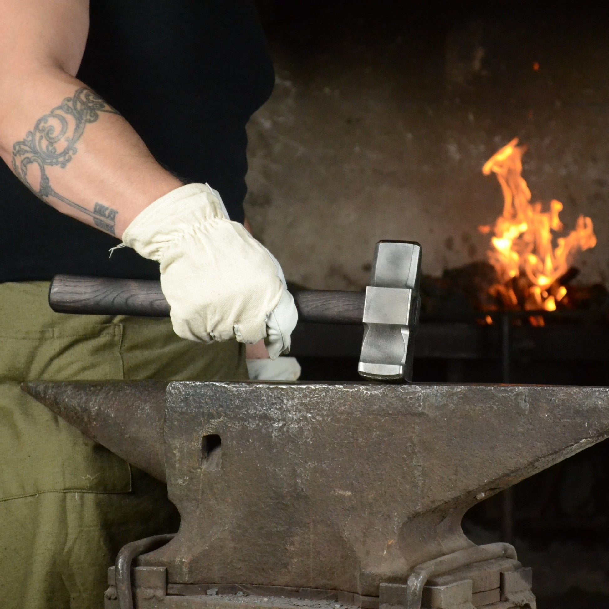 Blacksmith Straight Peen Hammer – 3 lb - StrictBlacksmith