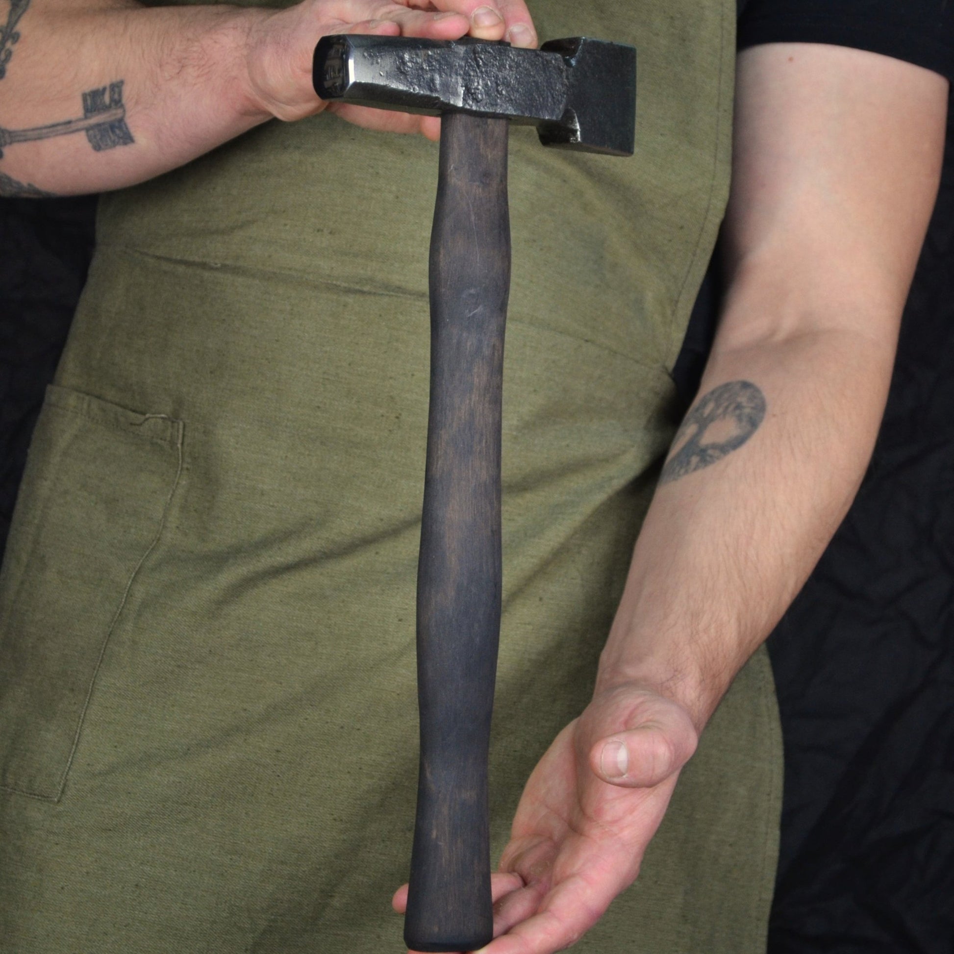 Blacksmith Top Fuller Hammer 2.4lbs - Premium Blacksmithing Tools - StrictBlacksmith