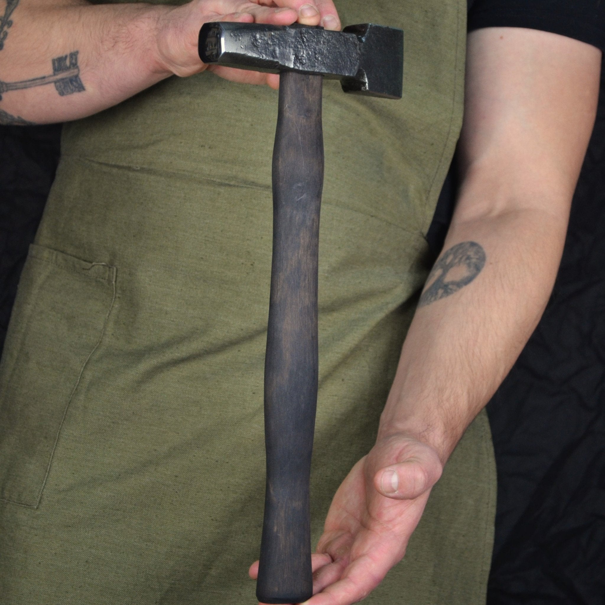 Blacksmith Top Fuller Hammer 2.4lbs - Premium Blacksmithing Tools - StrictBlacksmith