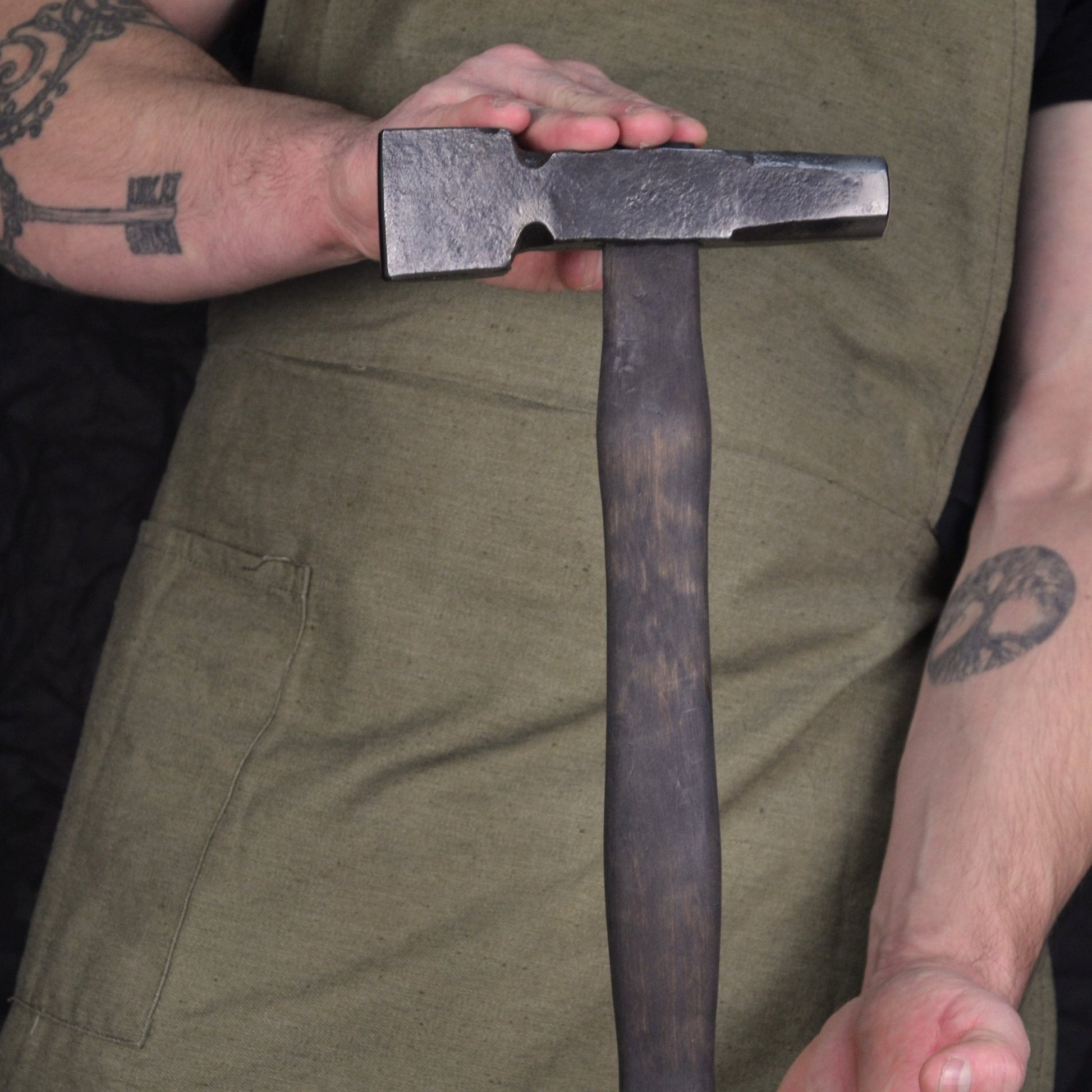 Blacksmith Top Fuller Hammer 2.4lbs - Premium Blacksmithing Tools - StrictBlacksmith