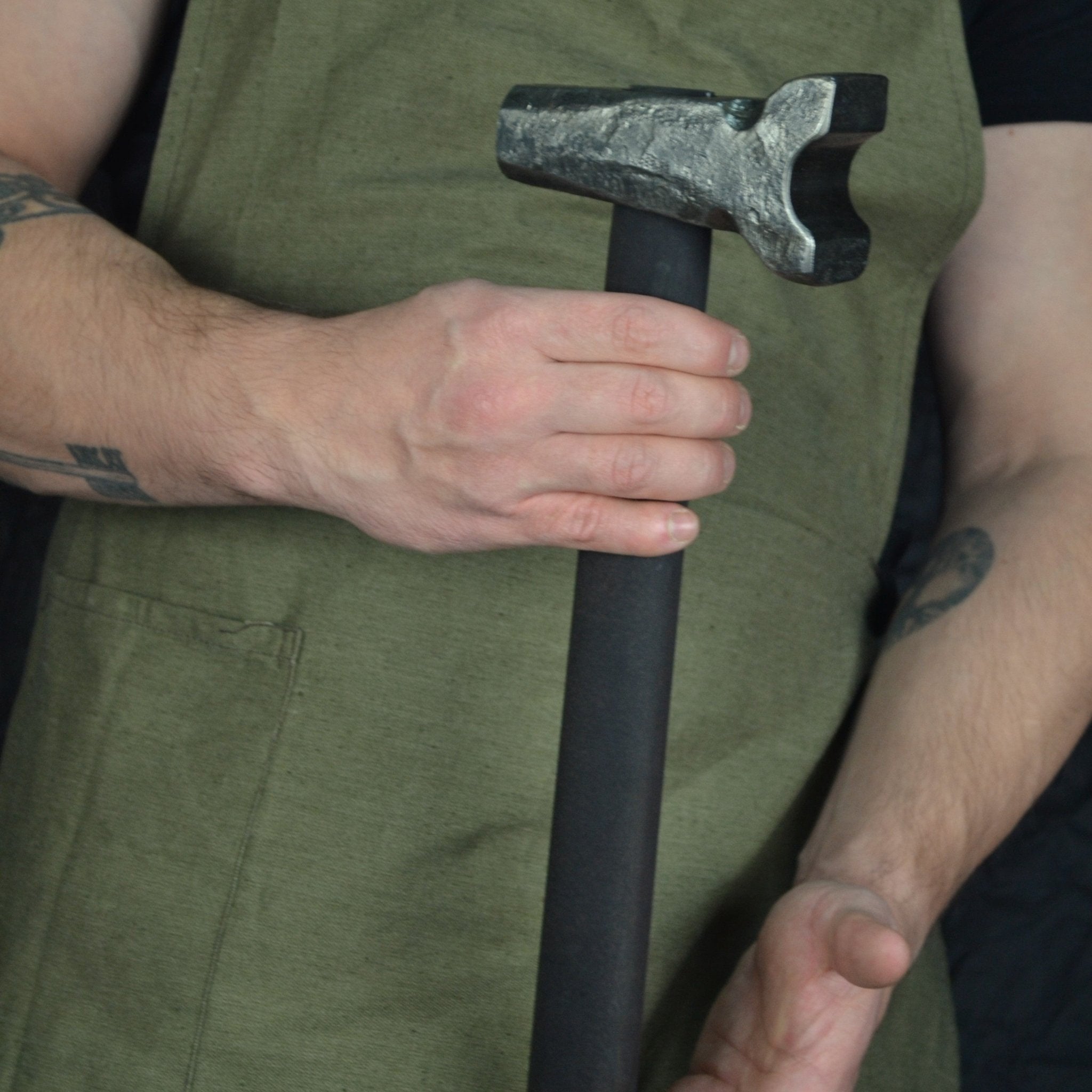 Blacksmith top swage hammer with different work zones - StrictBlacksmith