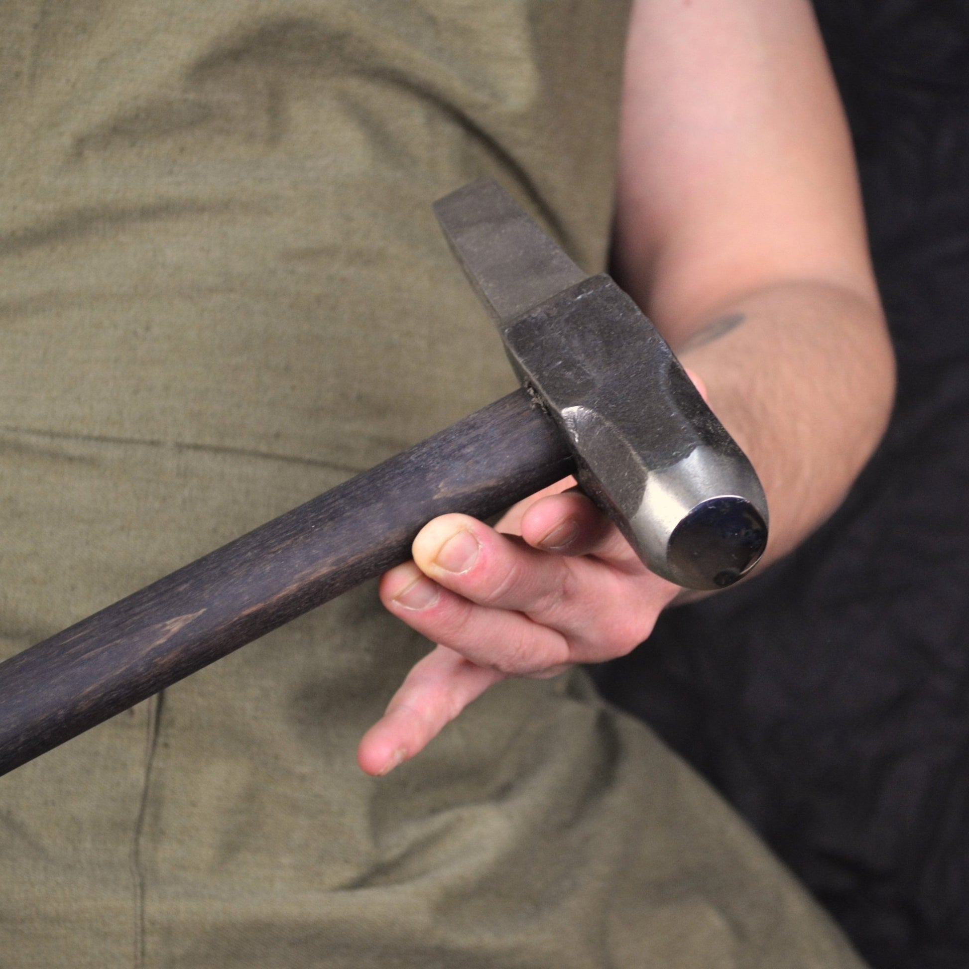 Blacksmiths Hot Punch Hand-Forged Hammer - StrictBlacksmith